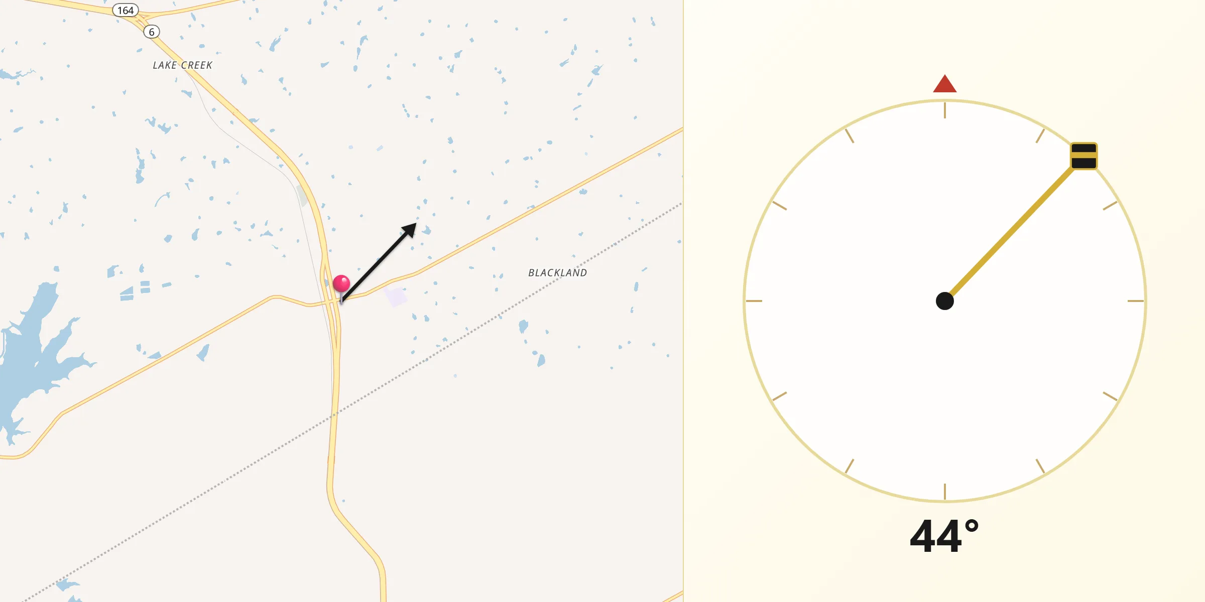 Qibla Direction from Riesel
