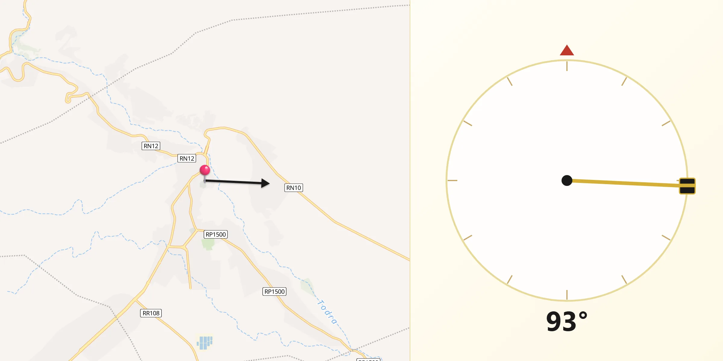 اتجاه القبلة من إقليم تنغير