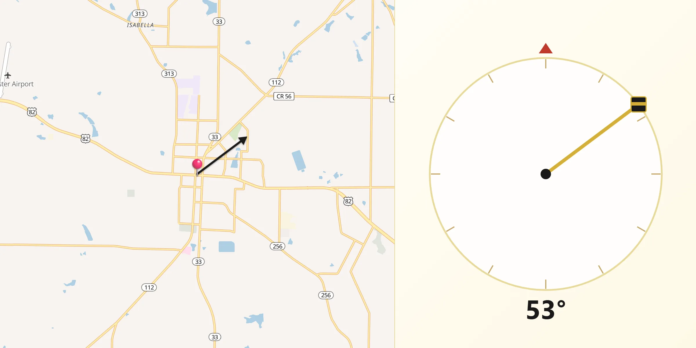 Qibla Direction from Sylvester