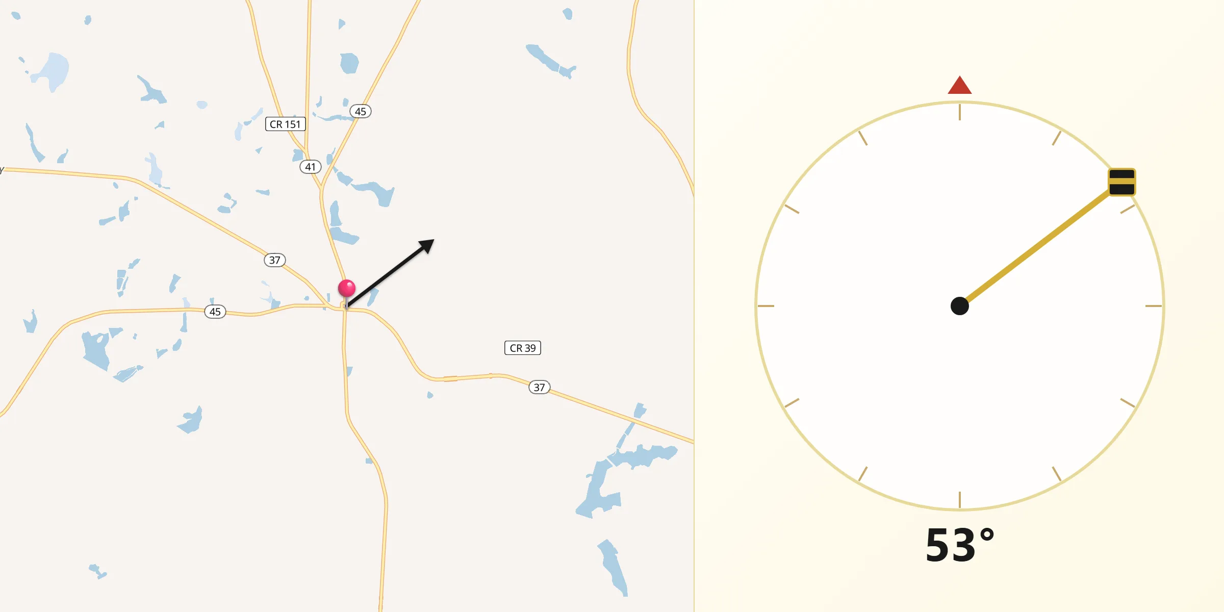 Qibla Direction from Morgan