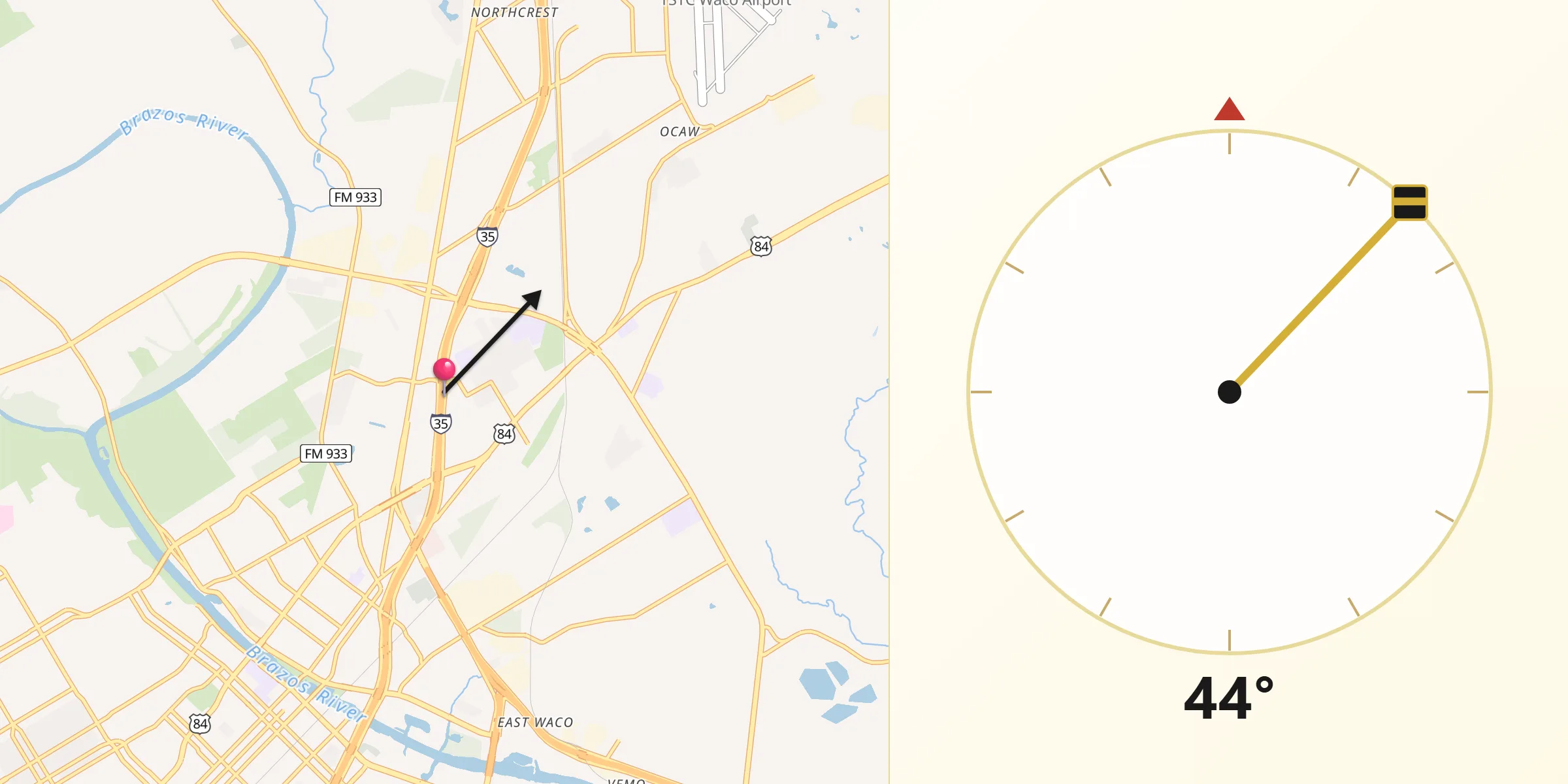 Qibla Direction from Bellmead
