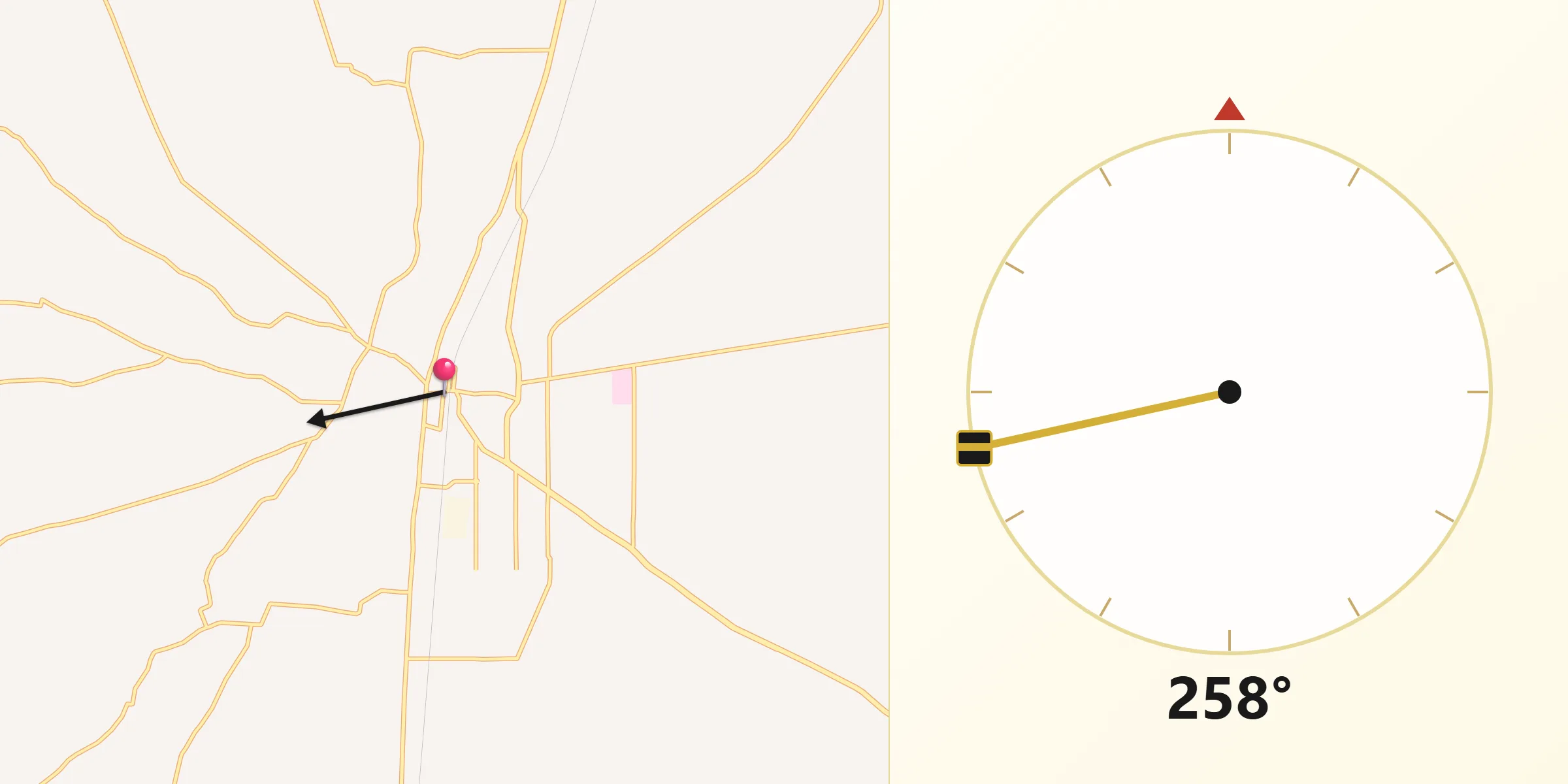 Arah Kiblat dari Bhakkar