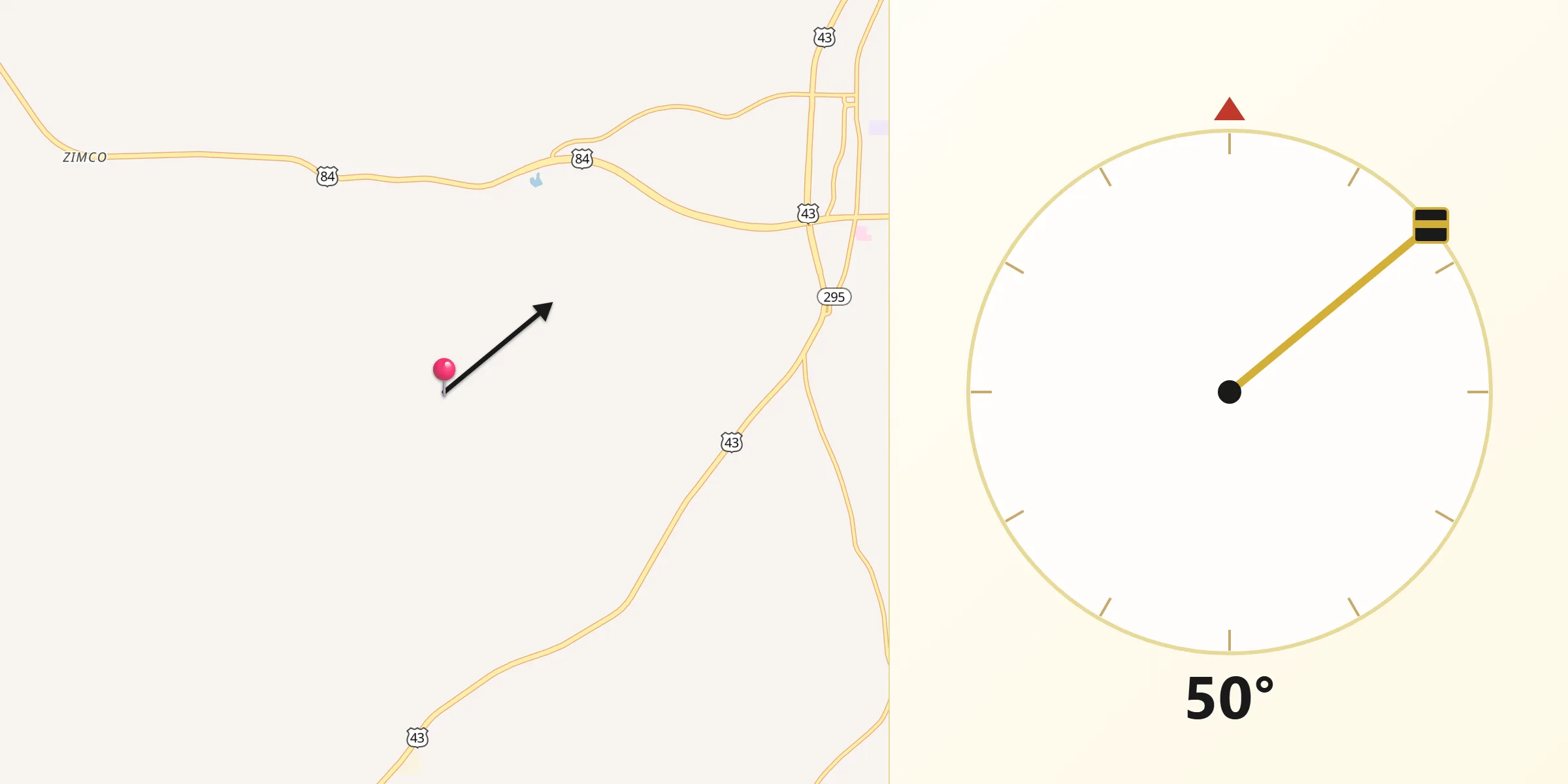 Qibla Direction from Clarke