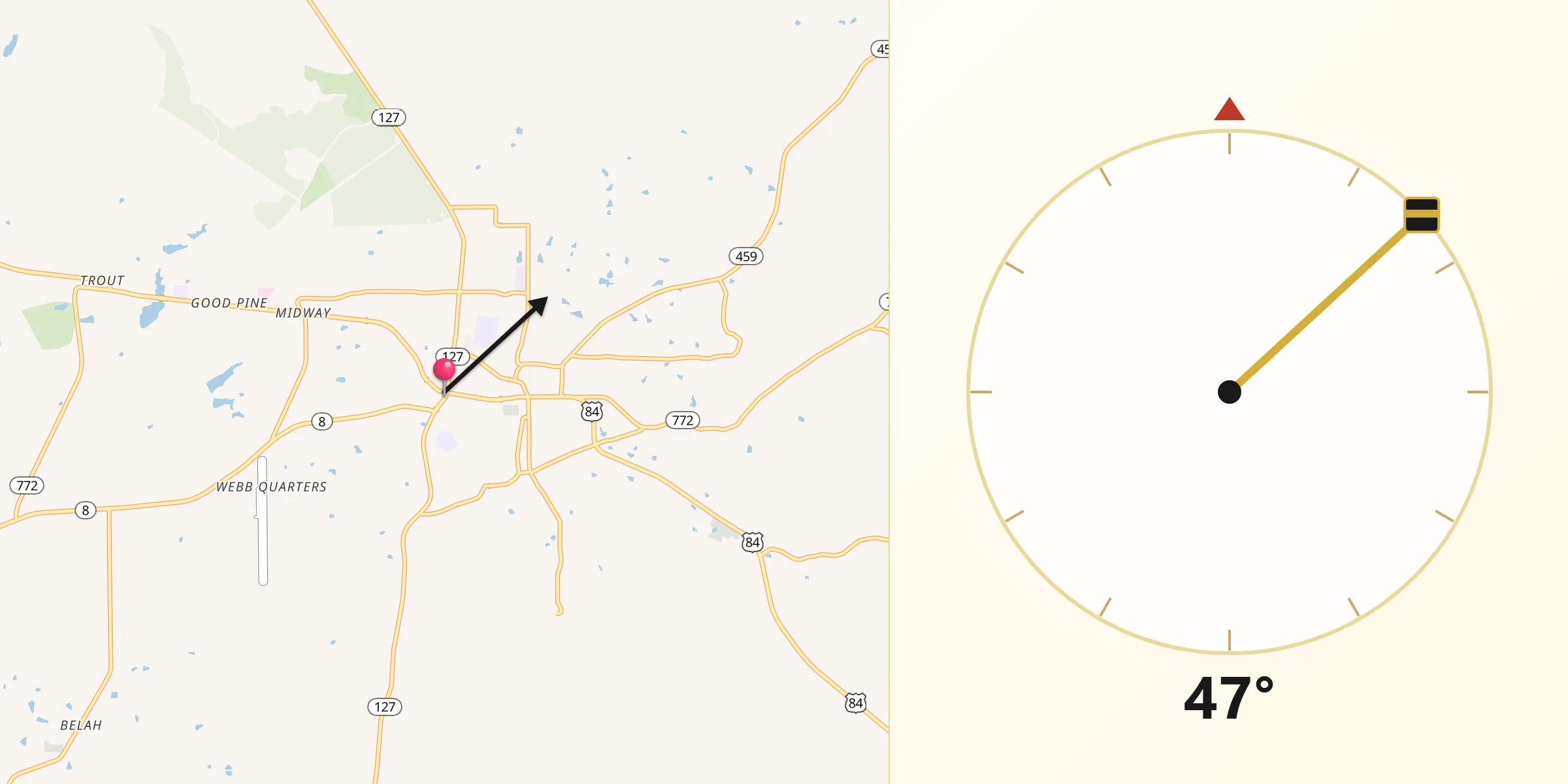 Qibla Direction from Jena
