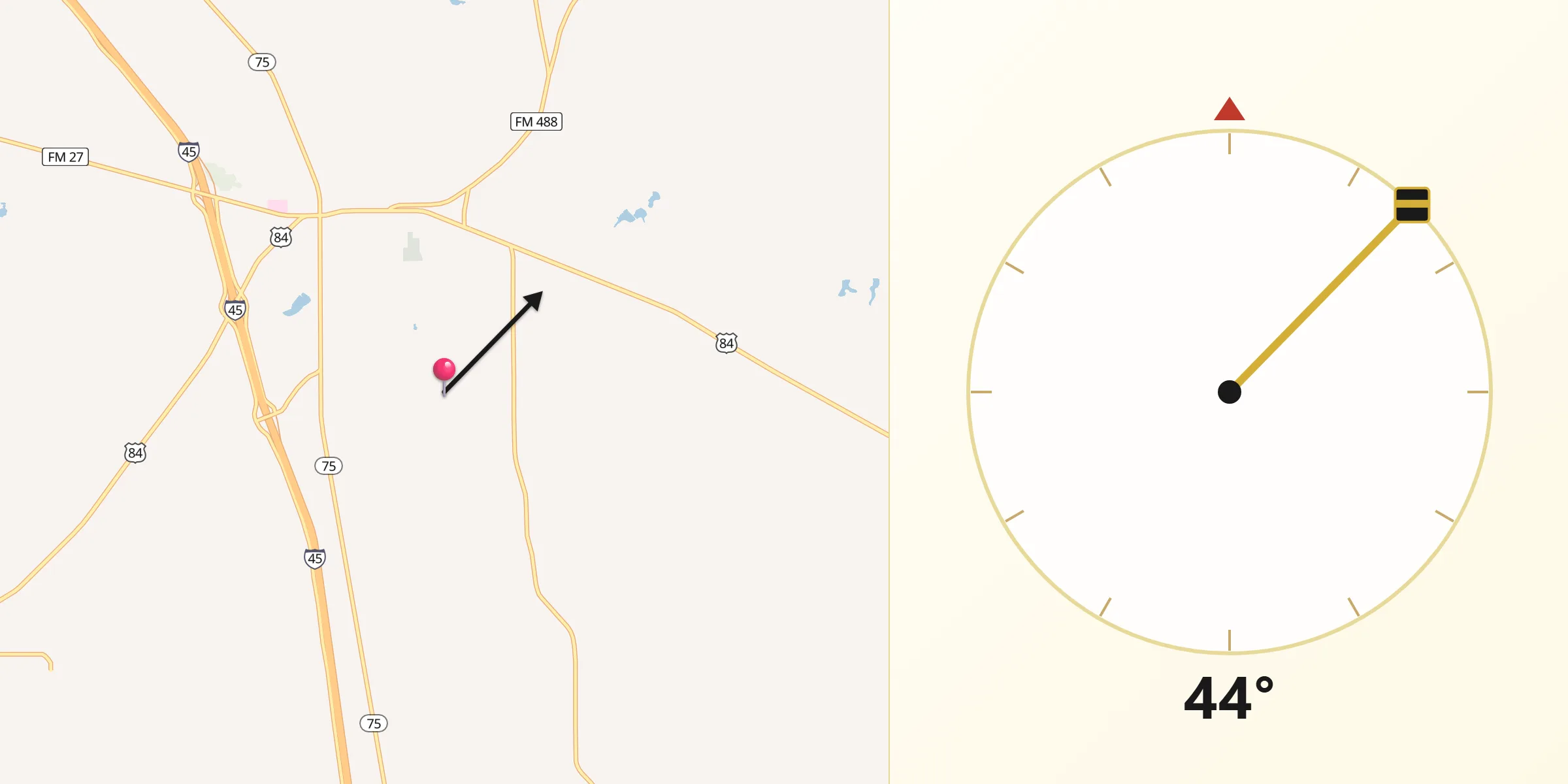 Qibla Direction from Freestone