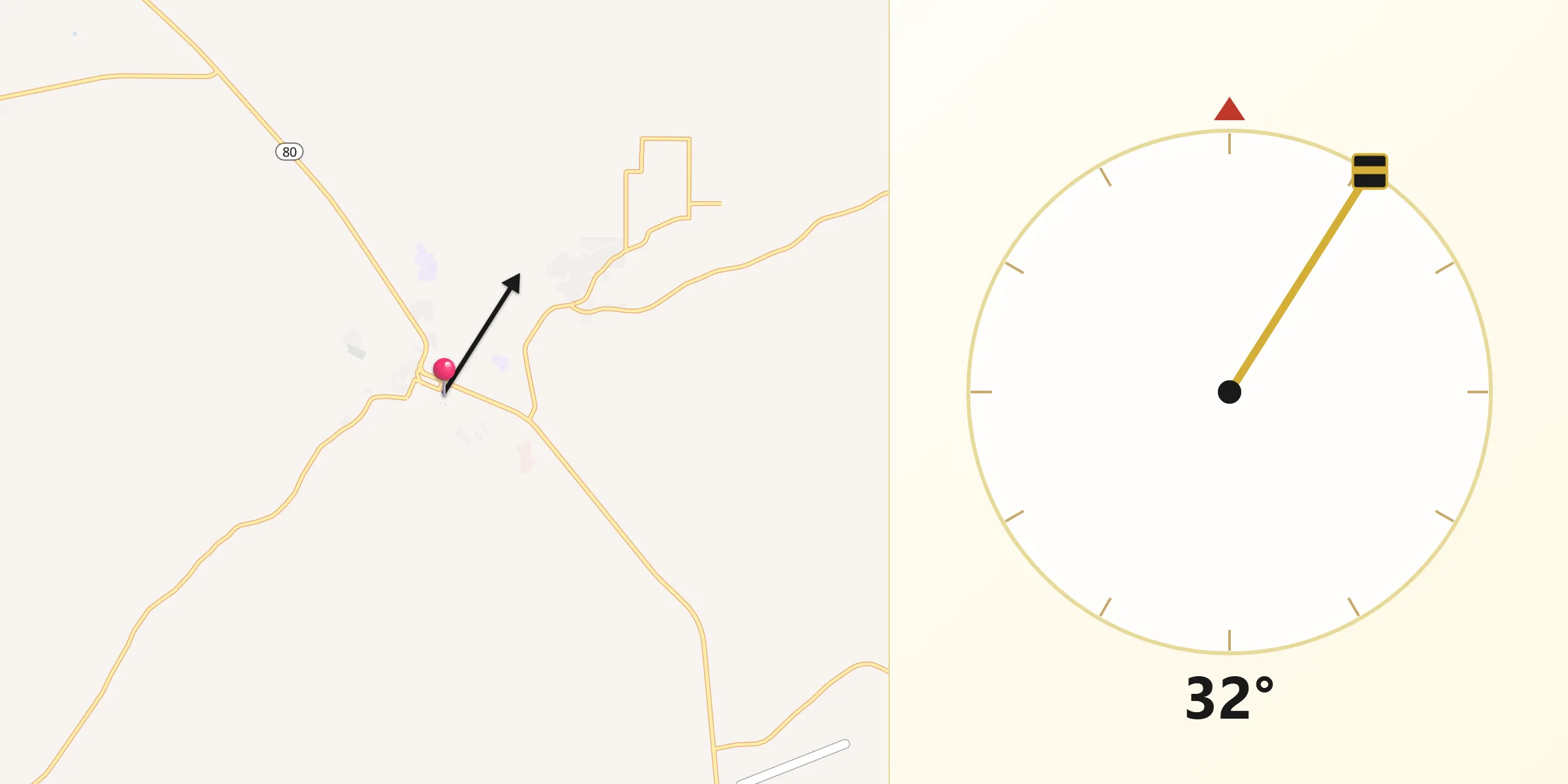 Qibla Direction from Tombstone
