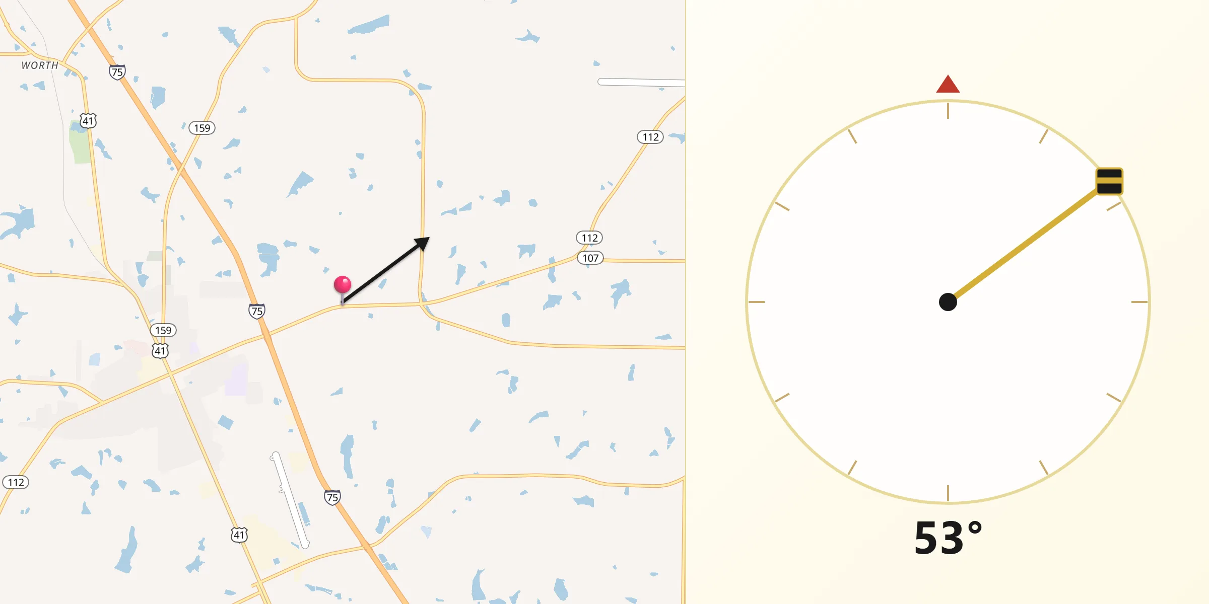 Qibla Direction from Turner