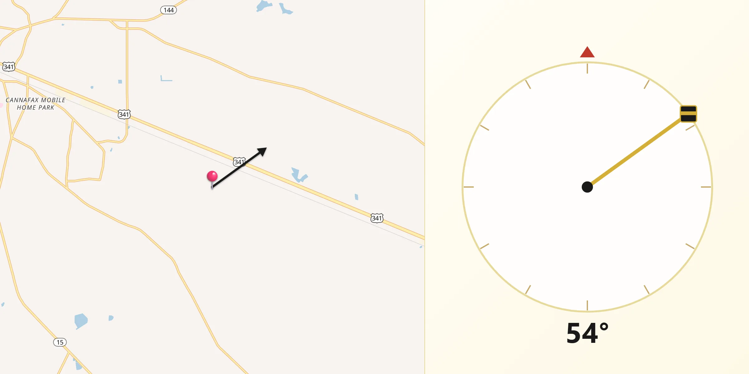 Qibla Direction from Appling