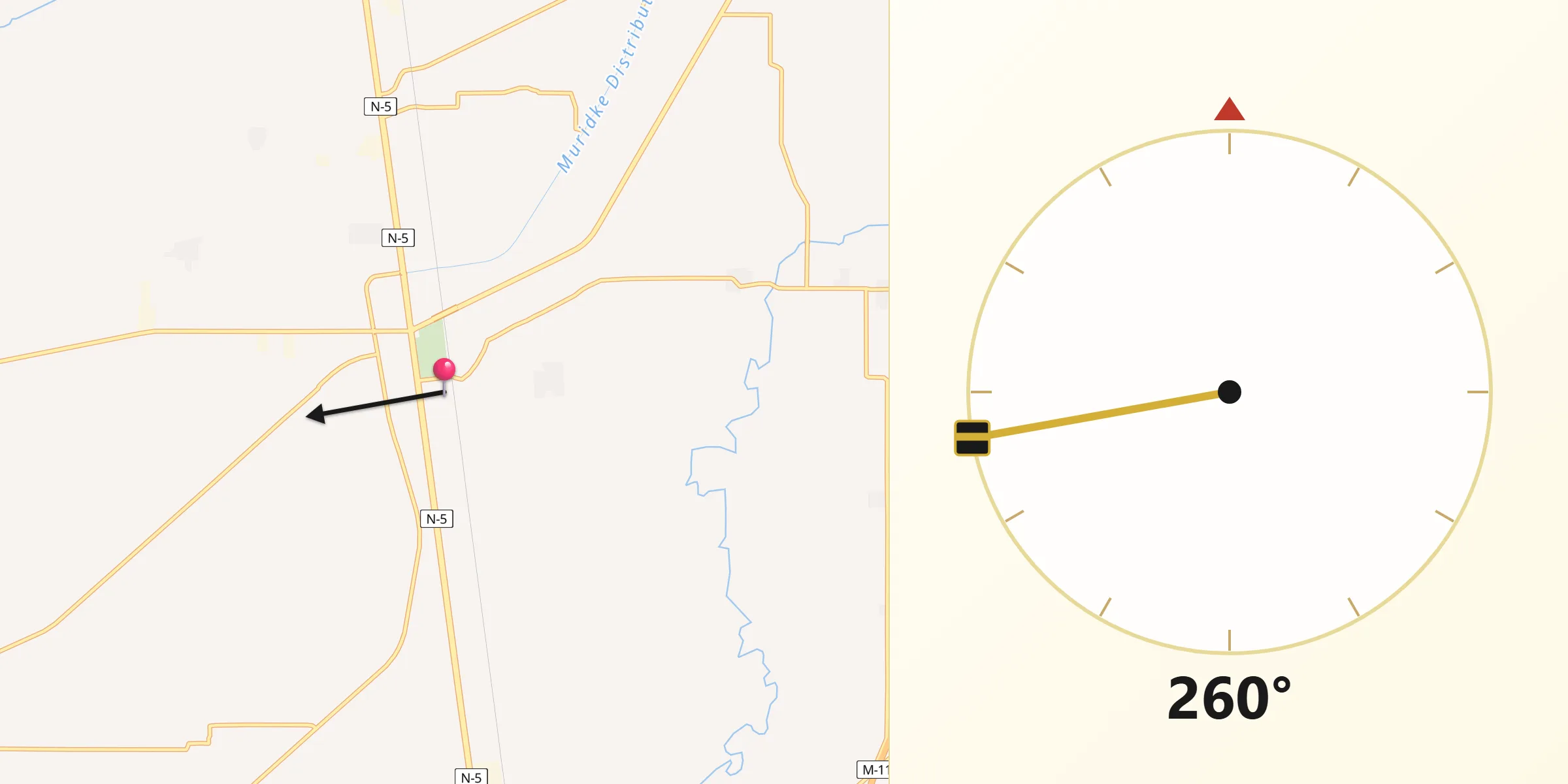 Qibla Direction from Muridke