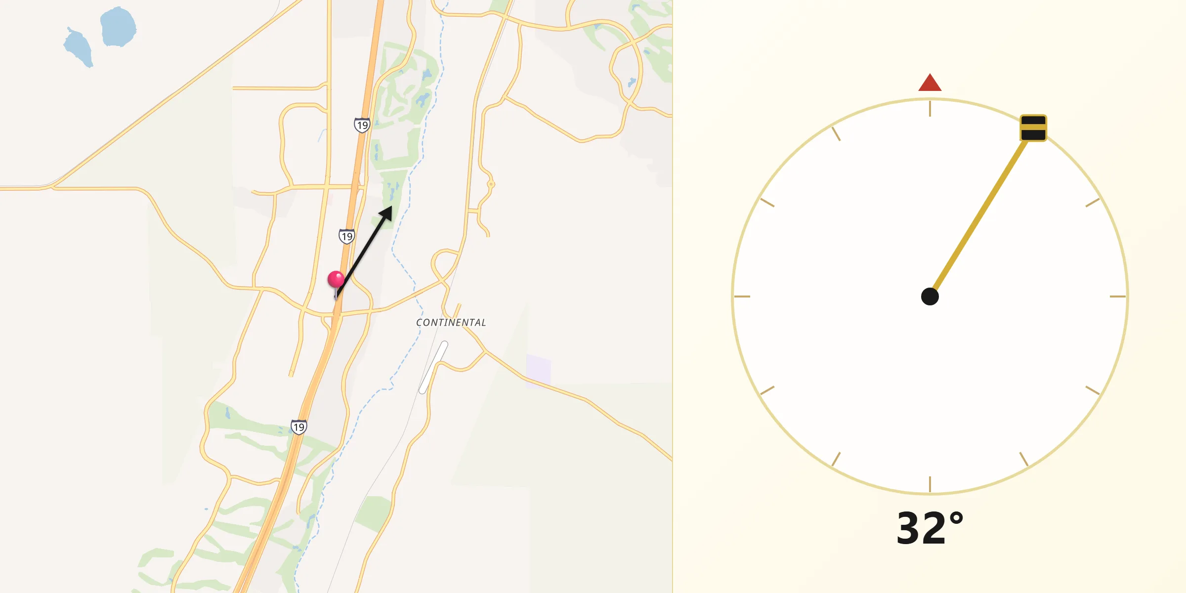 Qibla Direction from Green Valley