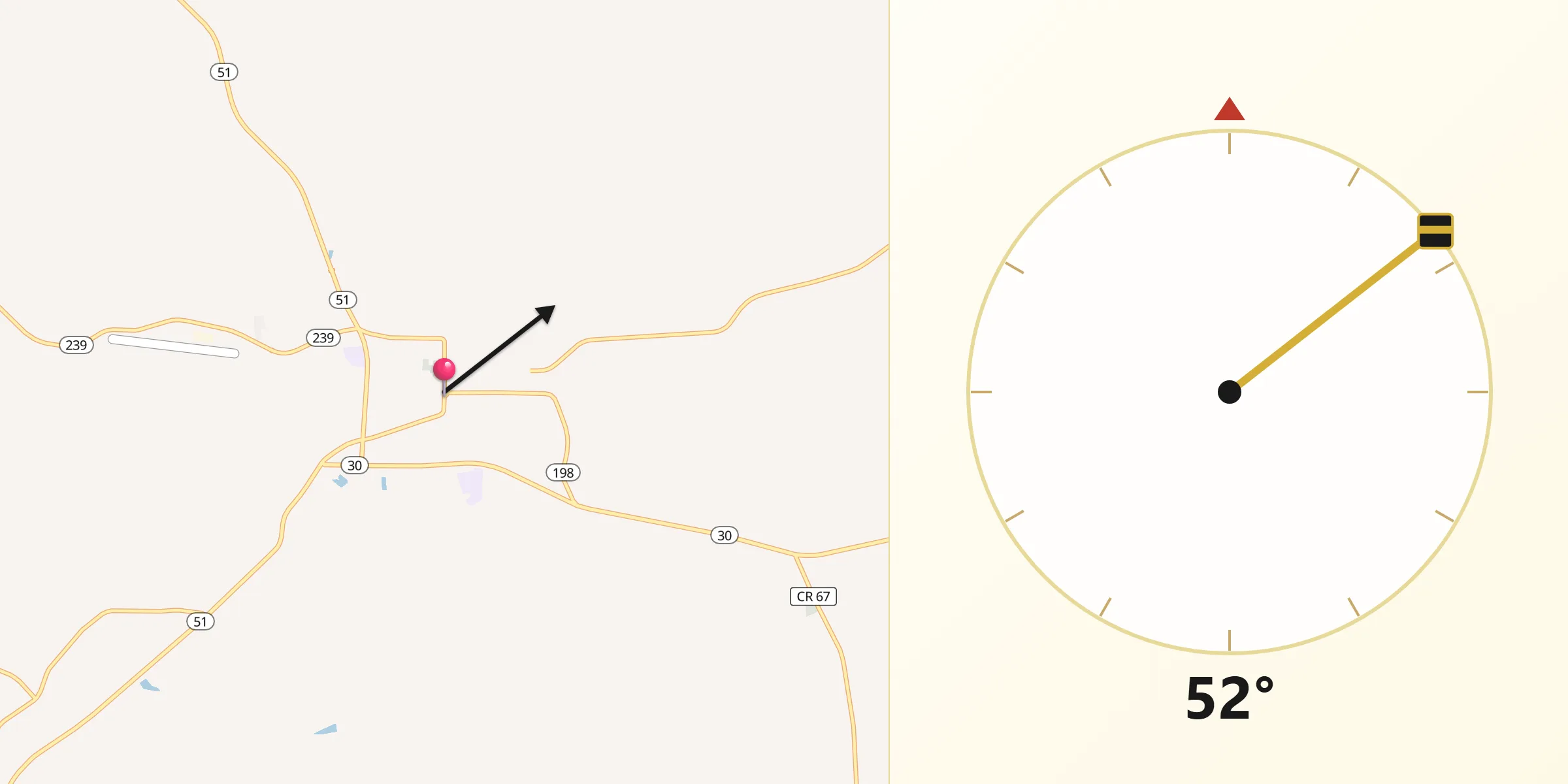 Qibla Direction from Clayton