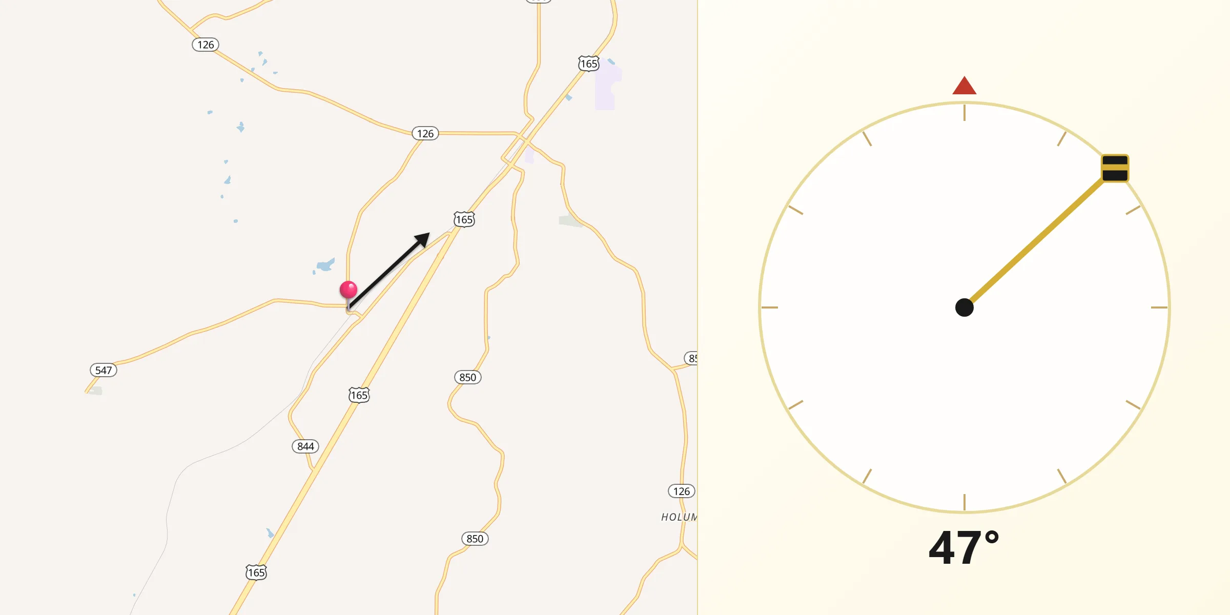 Qibla Direction from Clarks