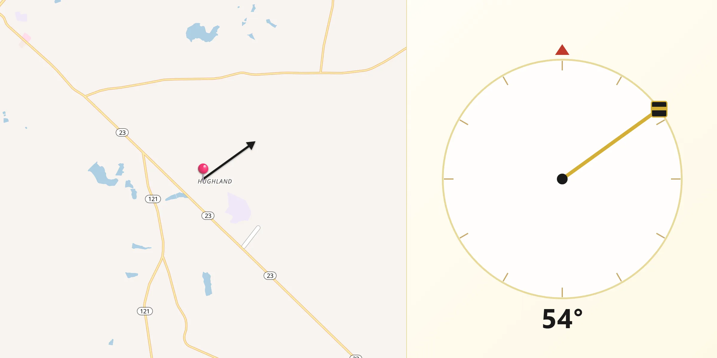 Qibla Direction from Tattnall