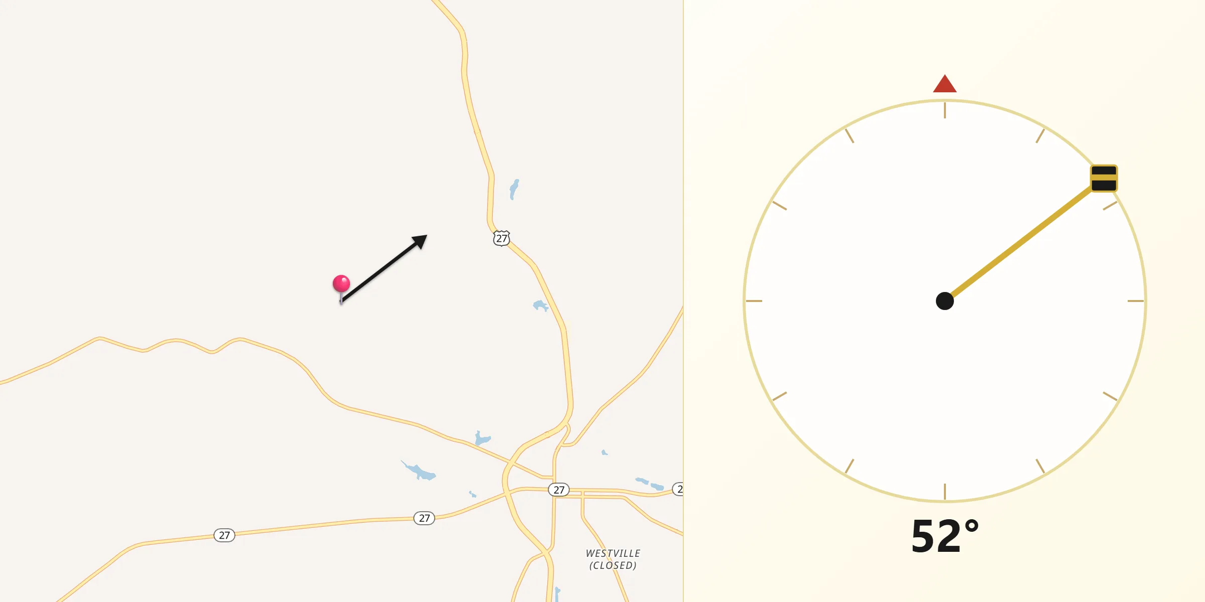 Qibla Direction from Stewart