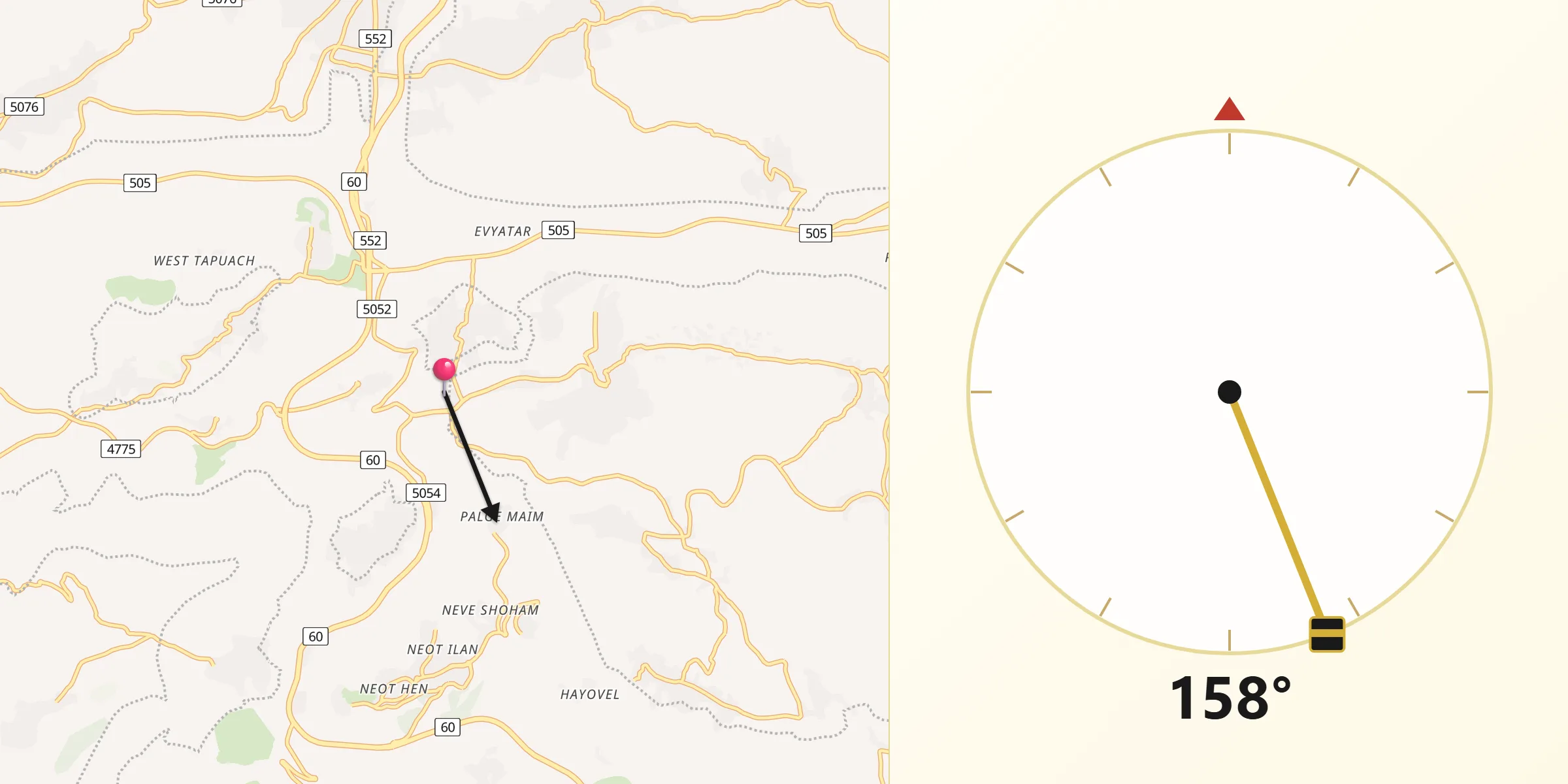 اتجاه القبلة من قبلان