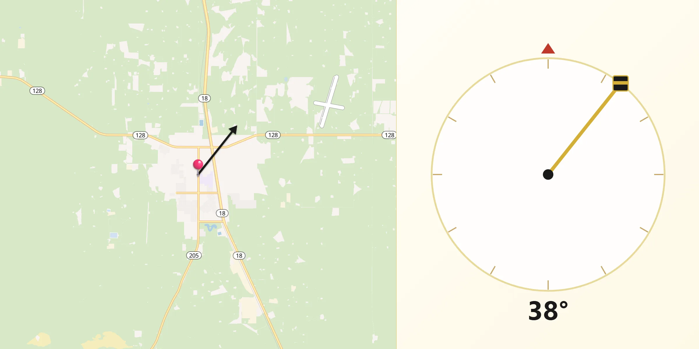 Qibla Direction from Jal
