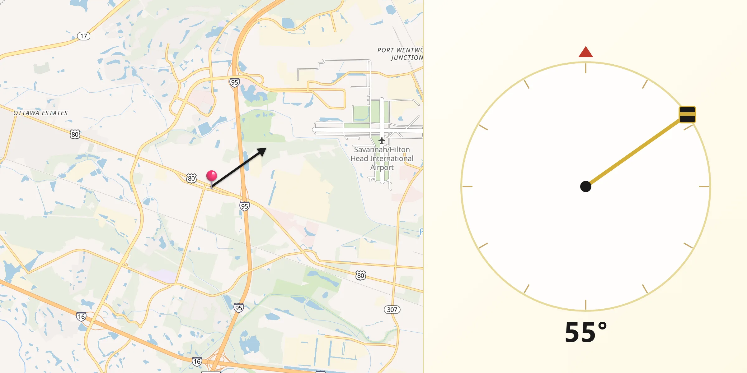 Qibla Direction from Pooler