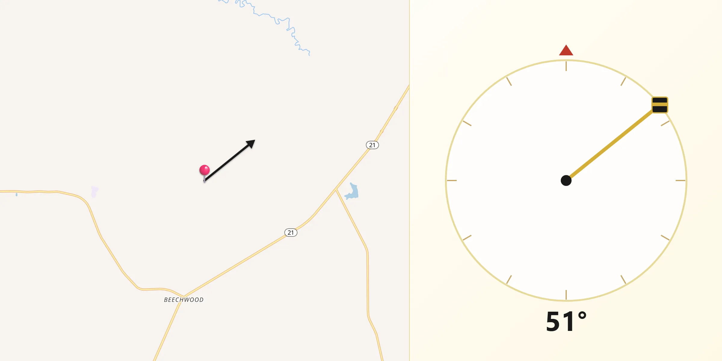Qibla Direction from Lowndes