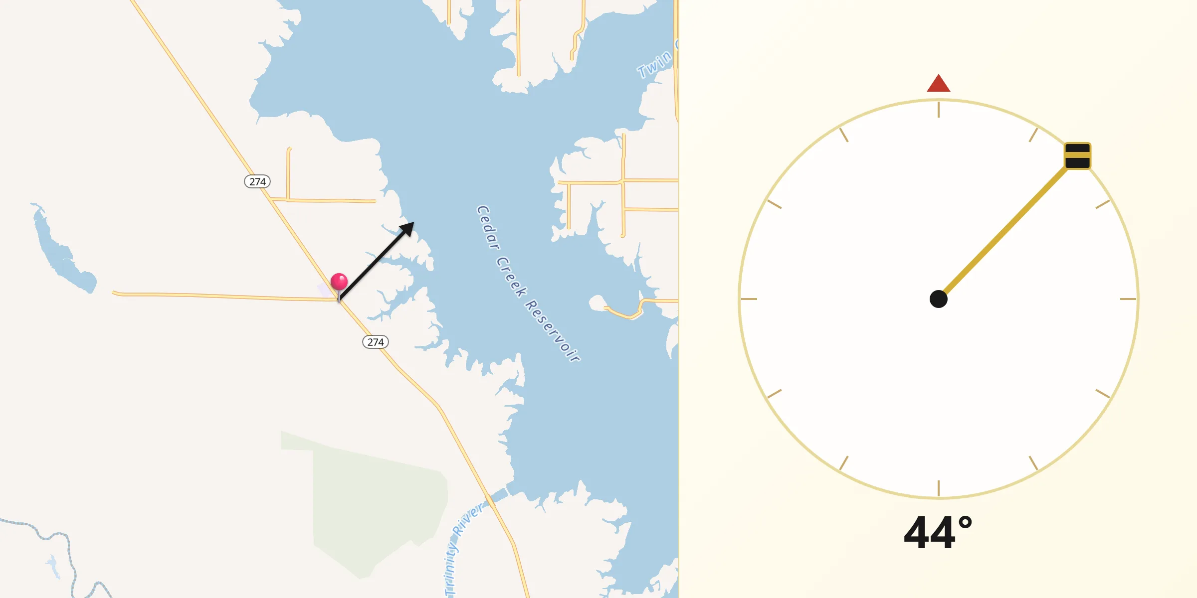 Qibla Direction from Tool