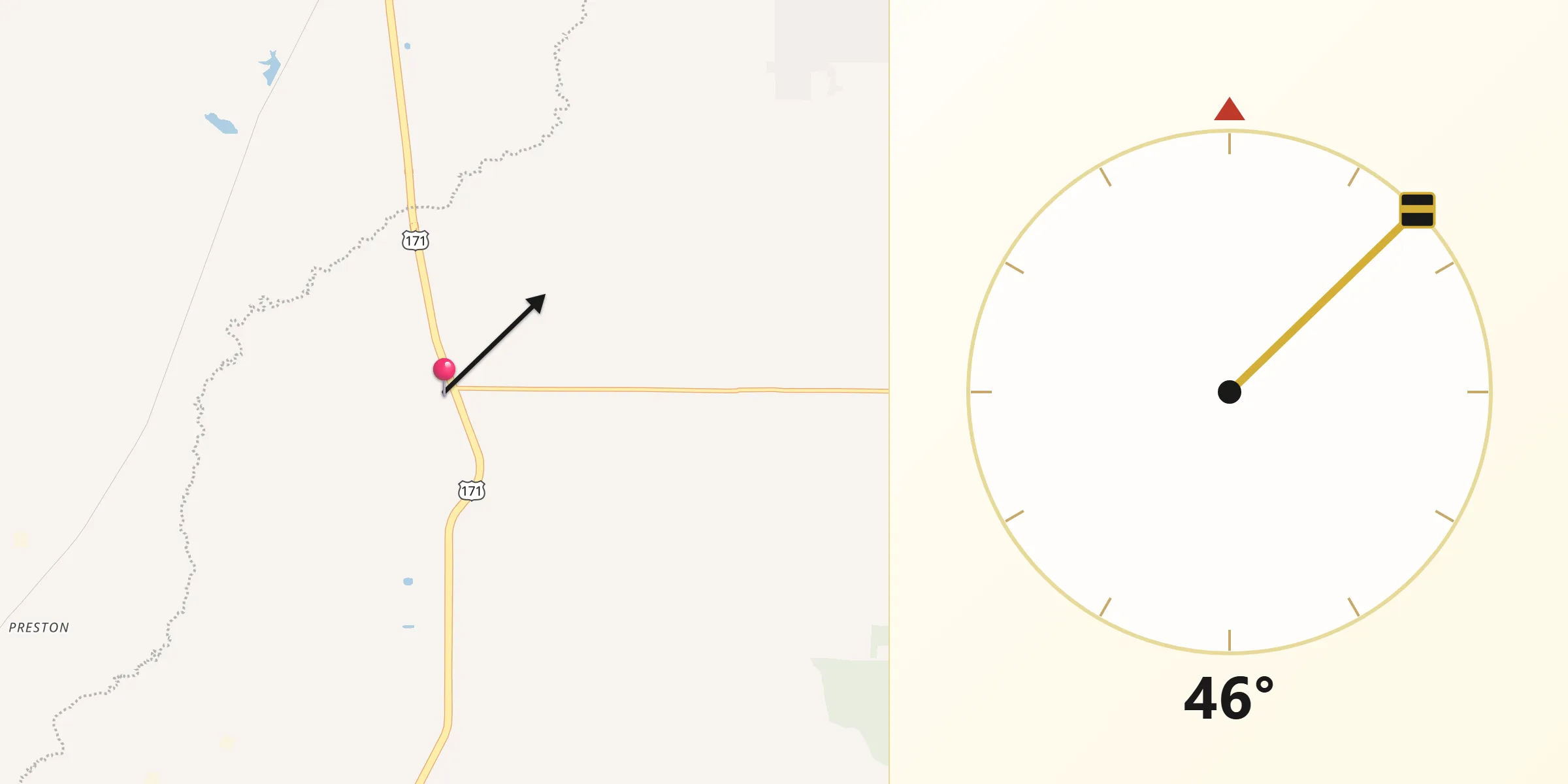 Qibla Direction from Stonewall