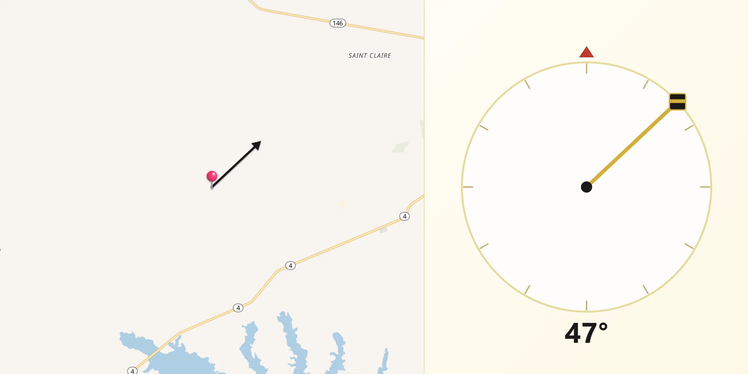 Qibla Direction from Jackson Parish
