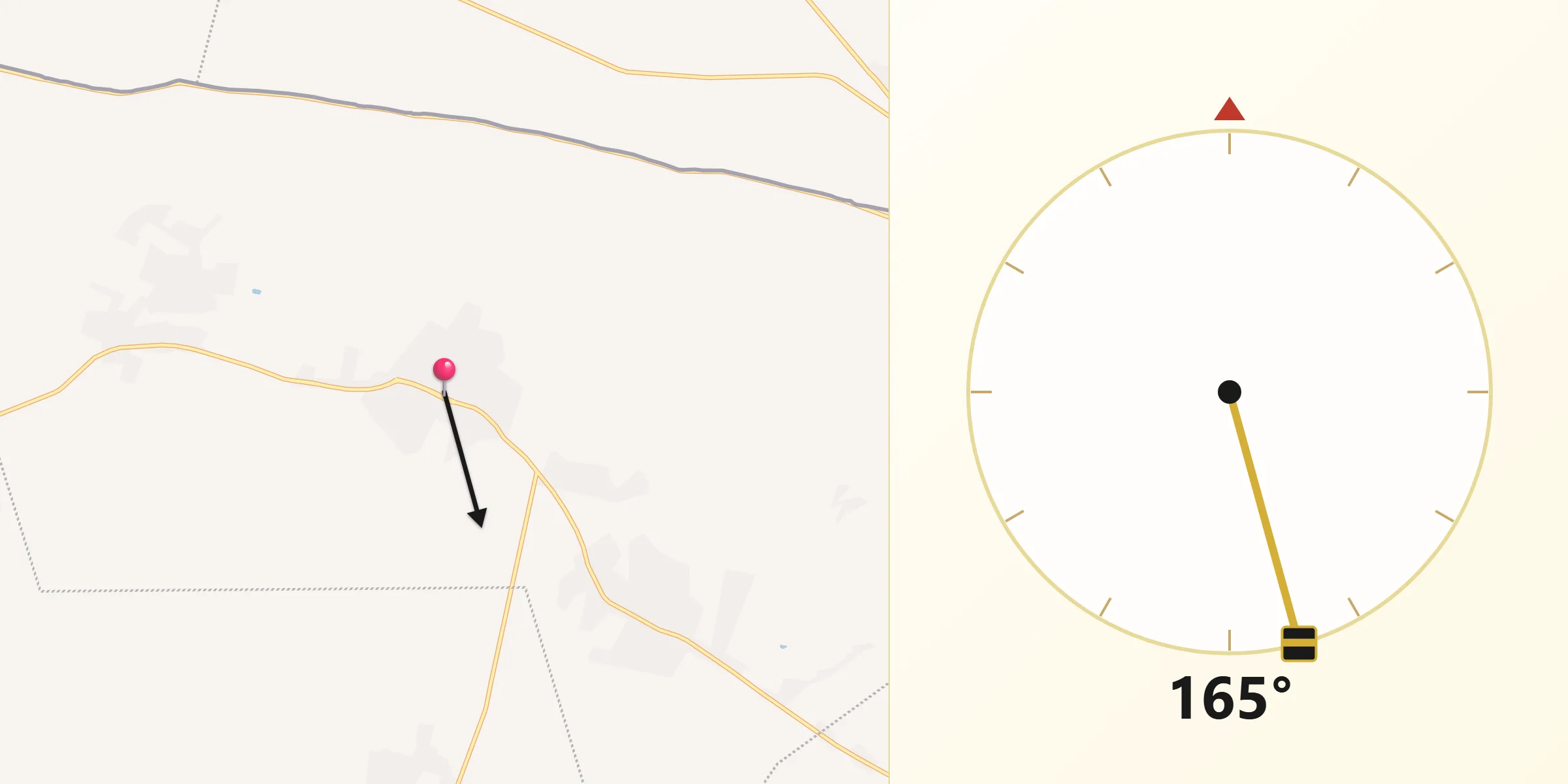 اتجاه القبلة من أم القطين
