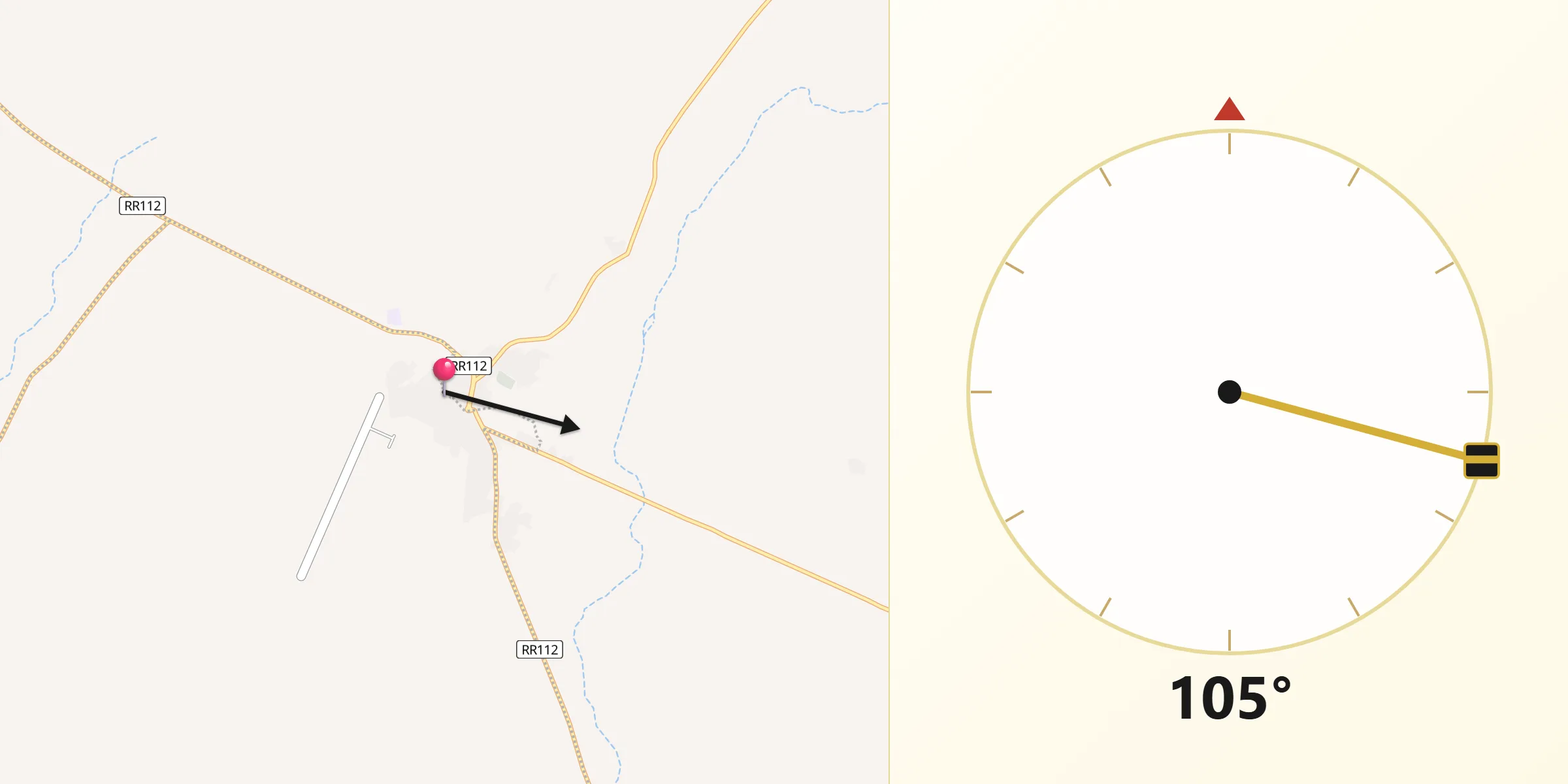 اتجاه القبلة من رمادة