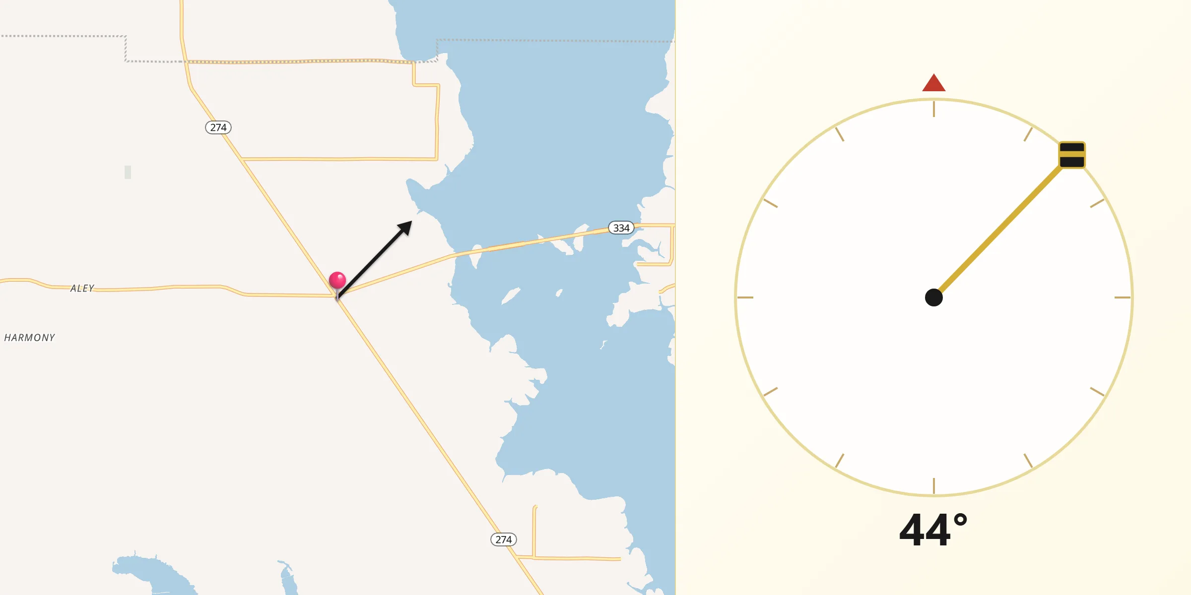 Qibla Direction from Seven Points