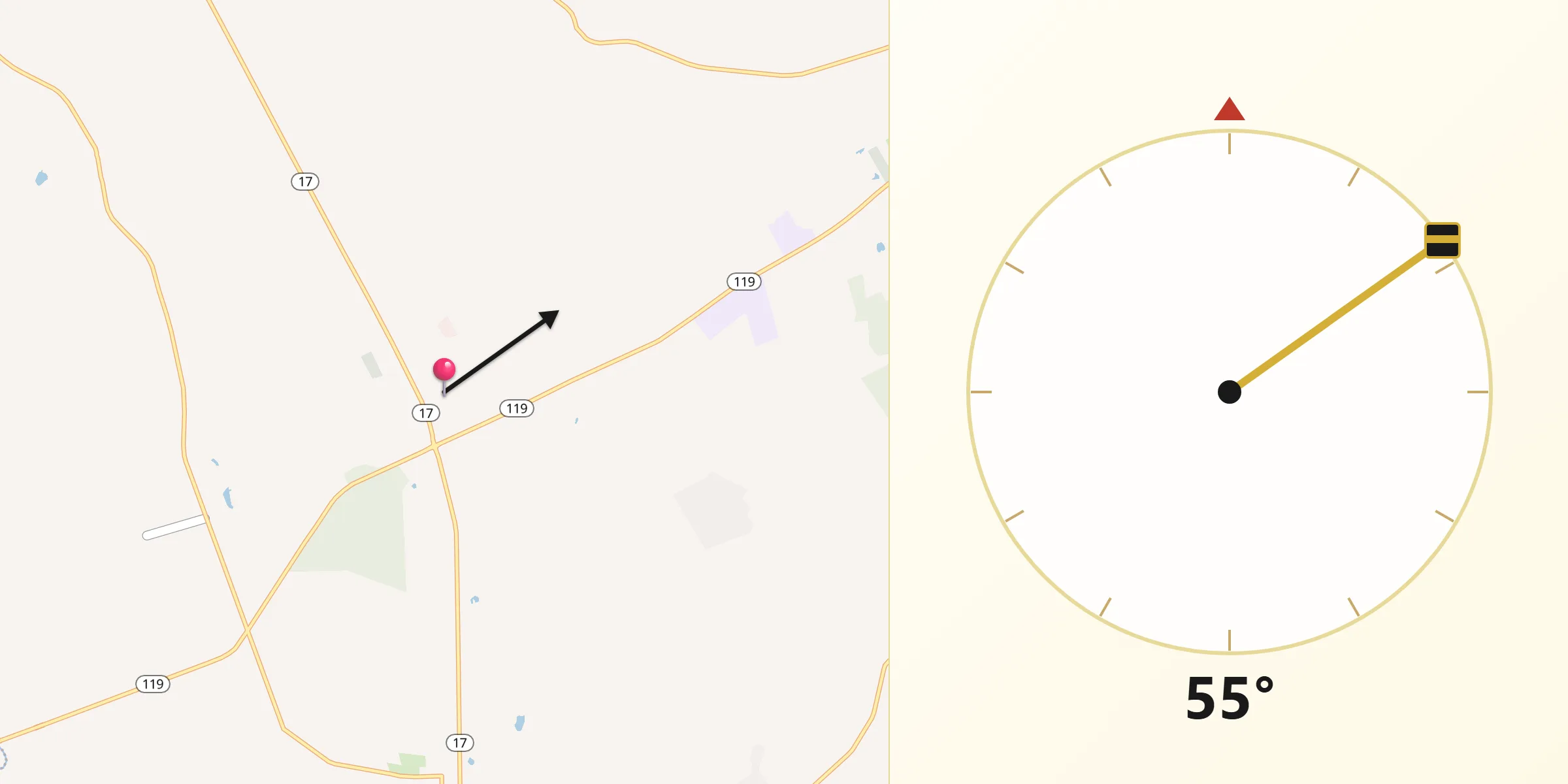 Qibla Direction from Guyton