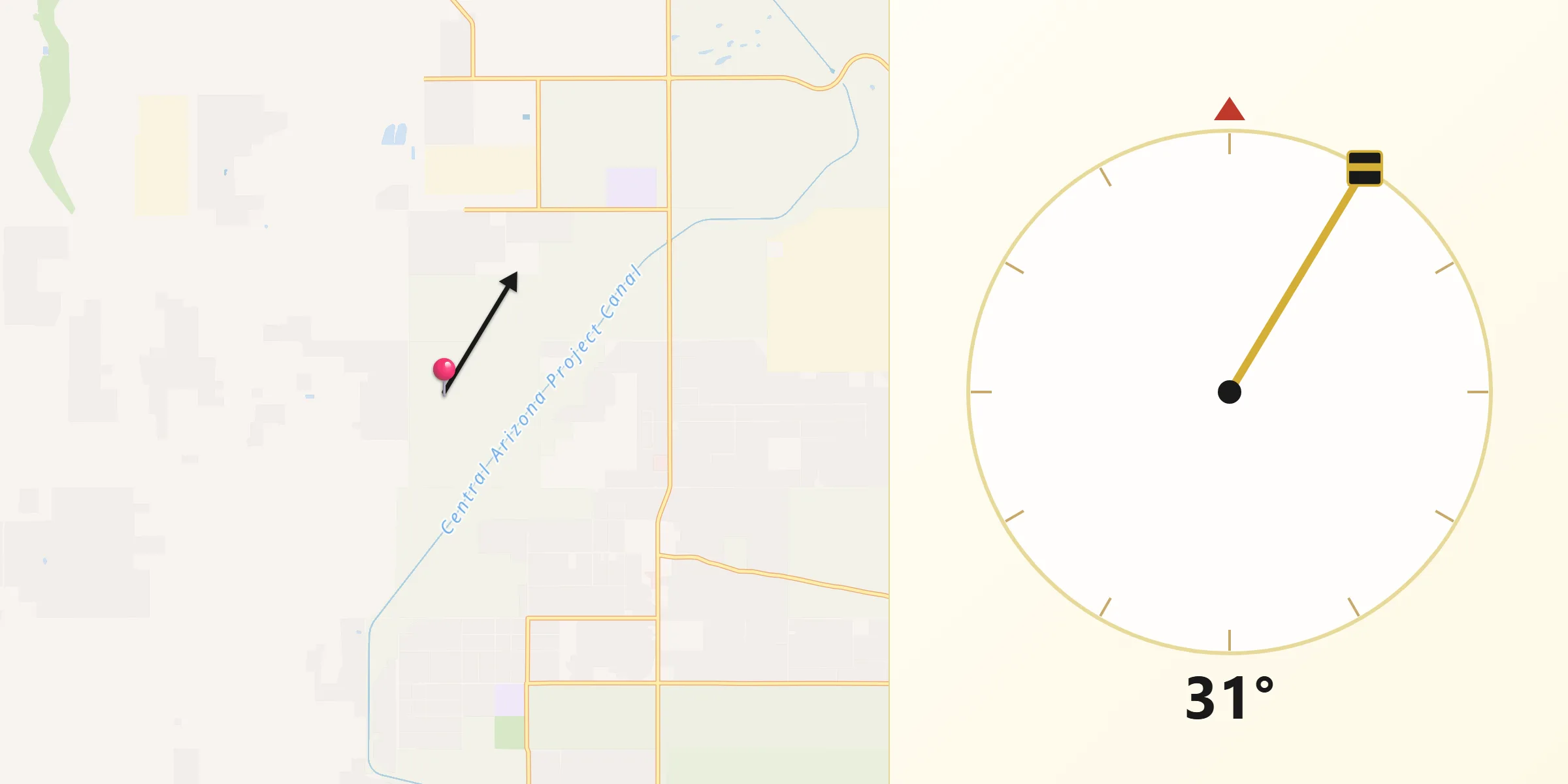 Qibla Direction from Picture Rocks