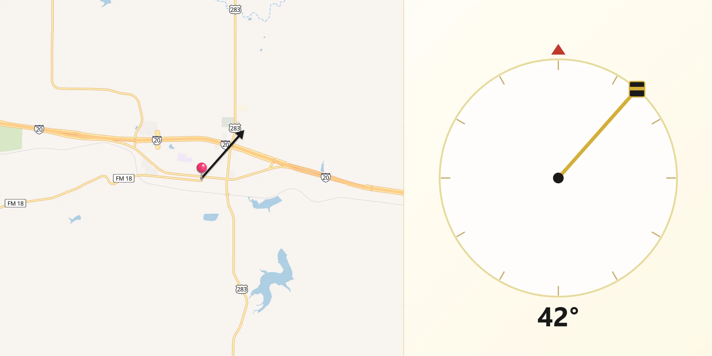Qibla Direction from Baird