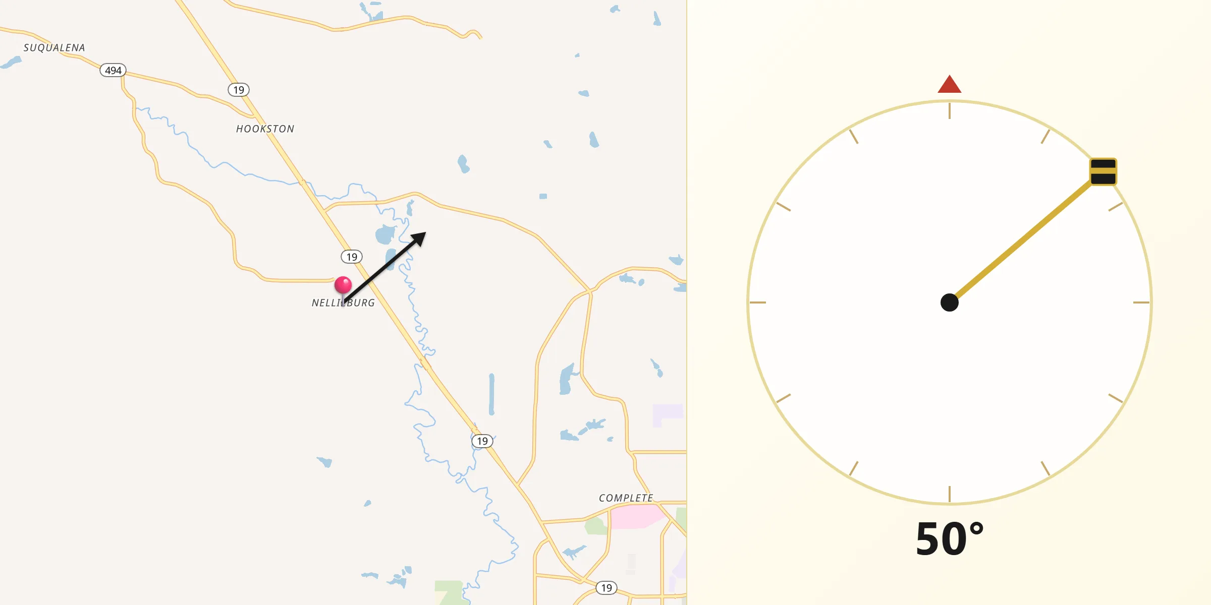 Qibla Direction from Nellieburg