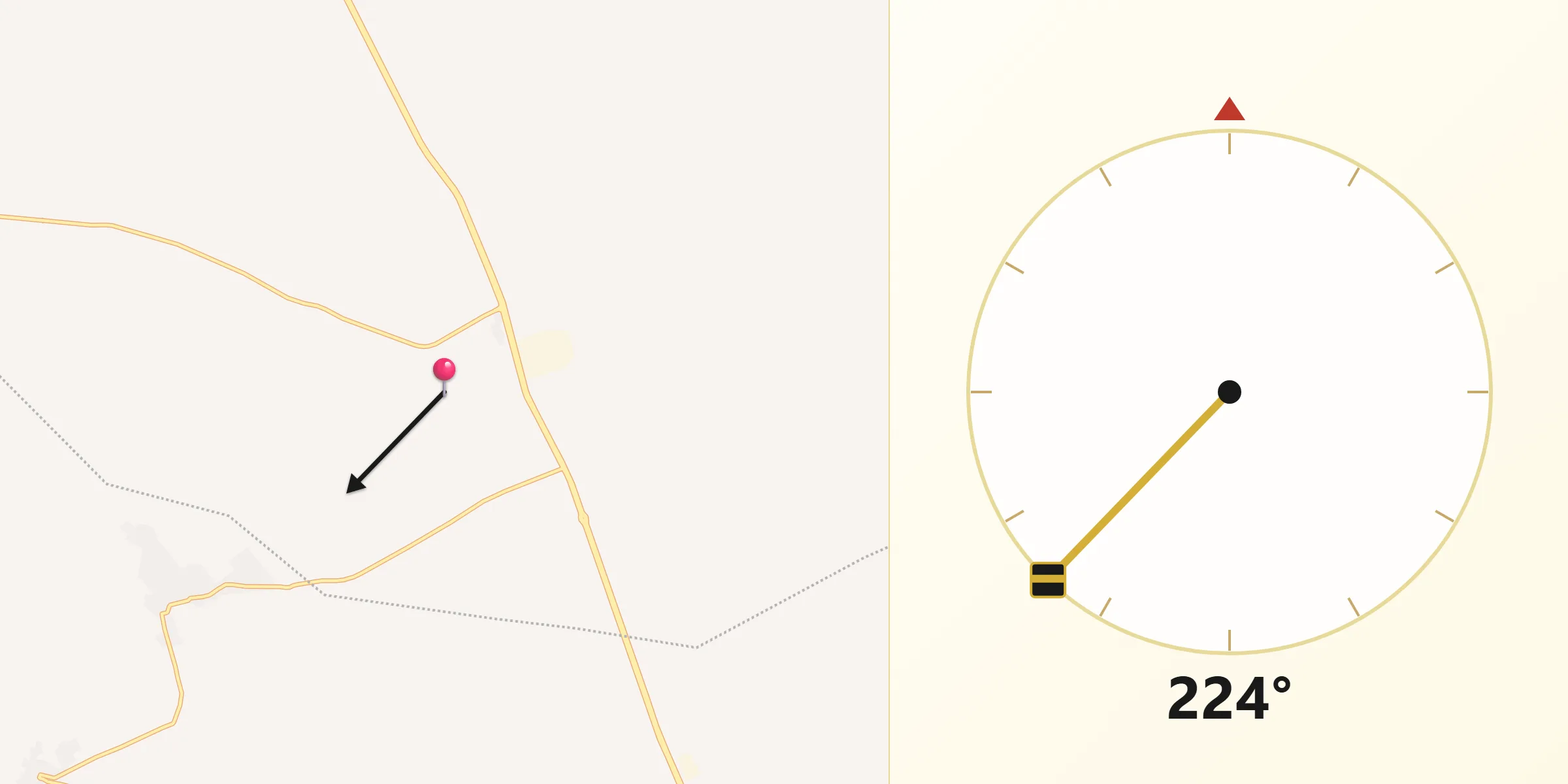 جهت قبله از وردنجان