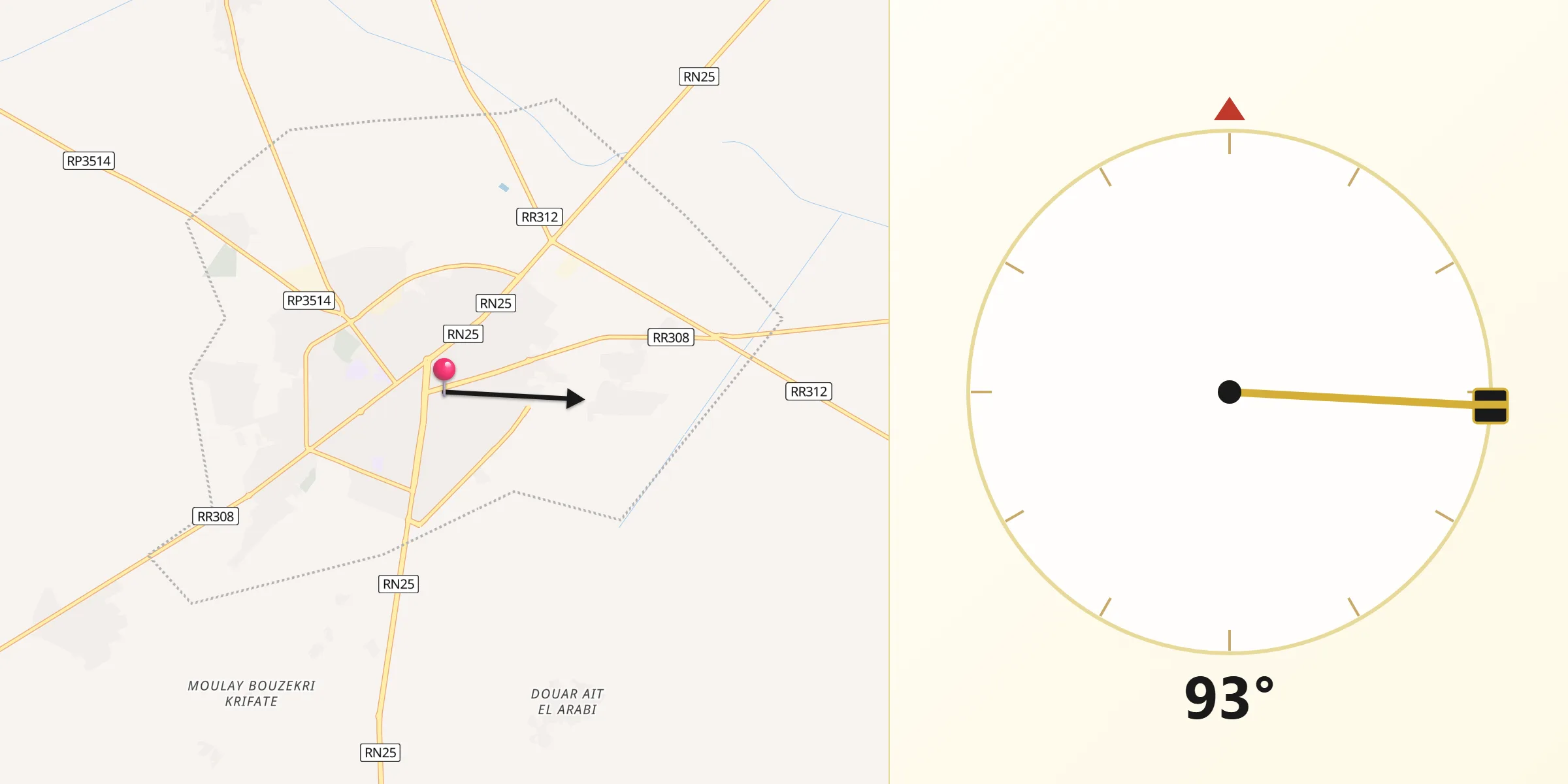 اتجاه القبلة من الفقيه بن صالح