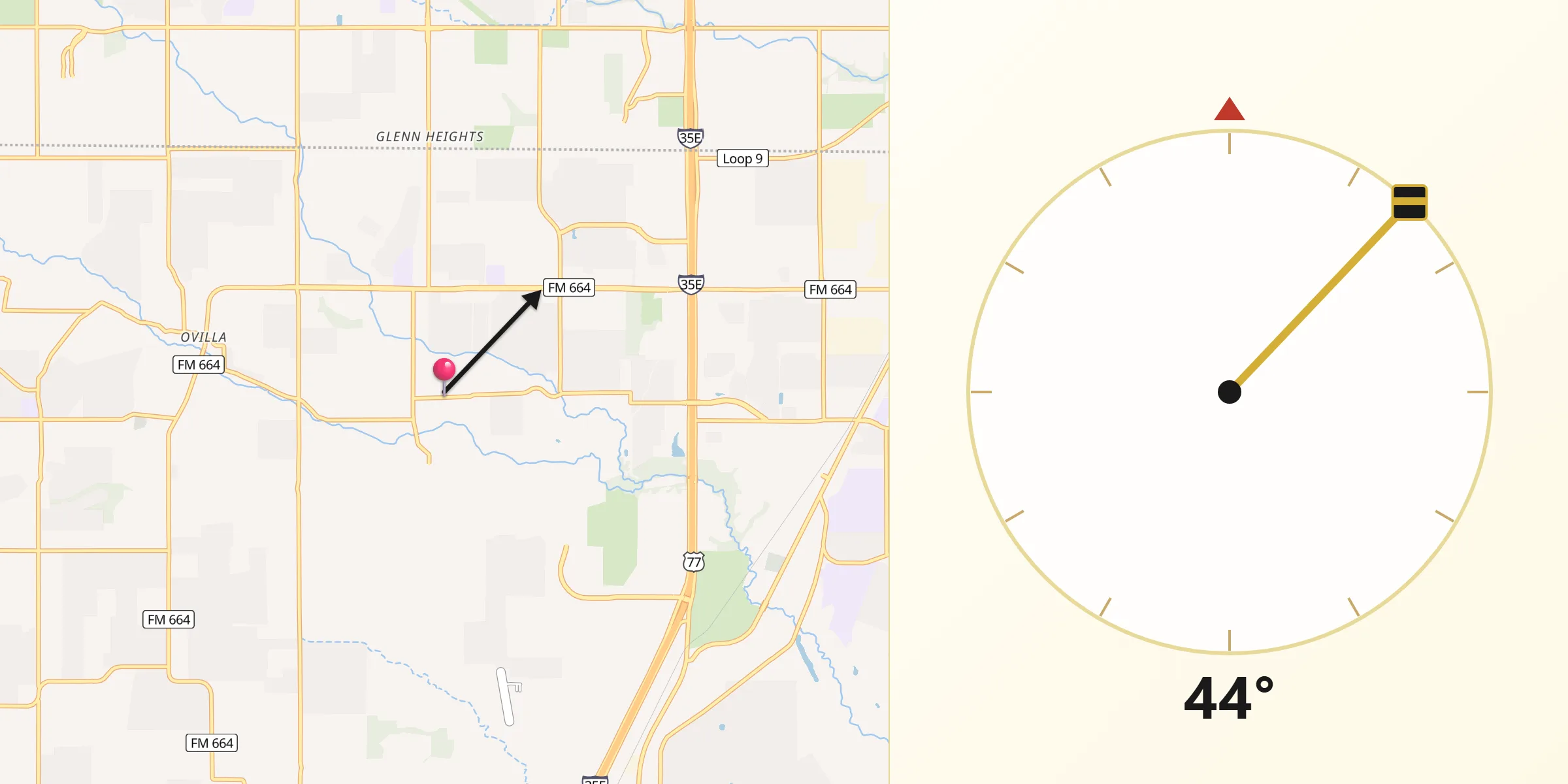Qibla Direction from Oak Leaf