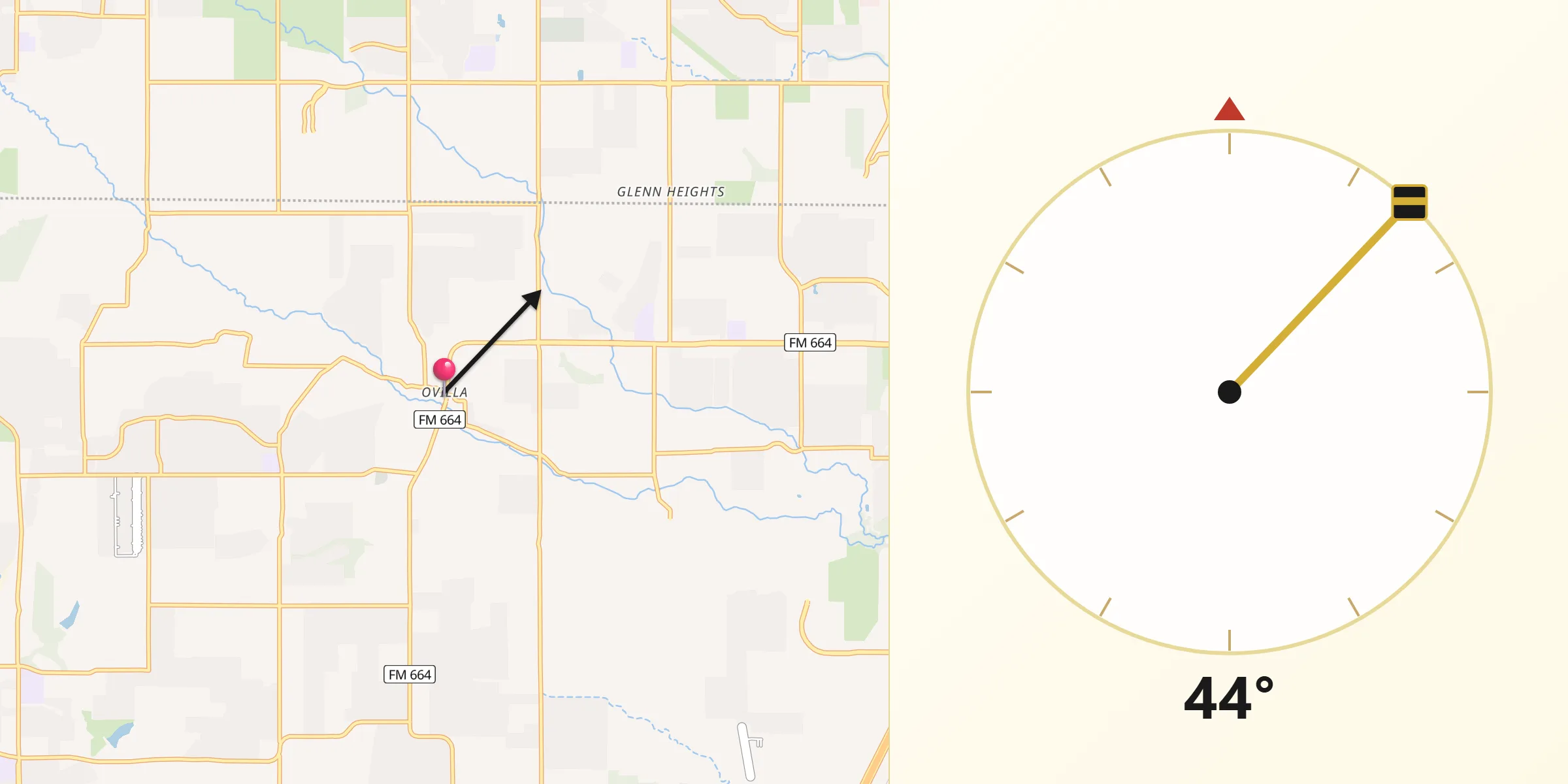 Qibla Direction from Ovilla