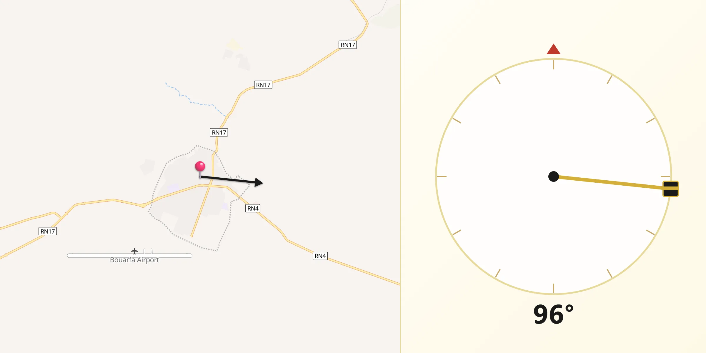 اتجاه القبلة من بوعرفة