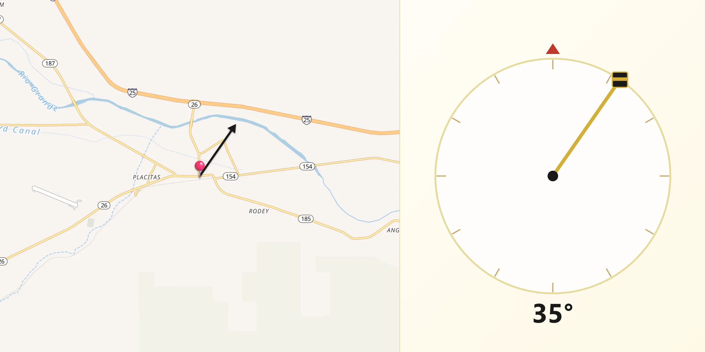 Qibla Direction from Hatch