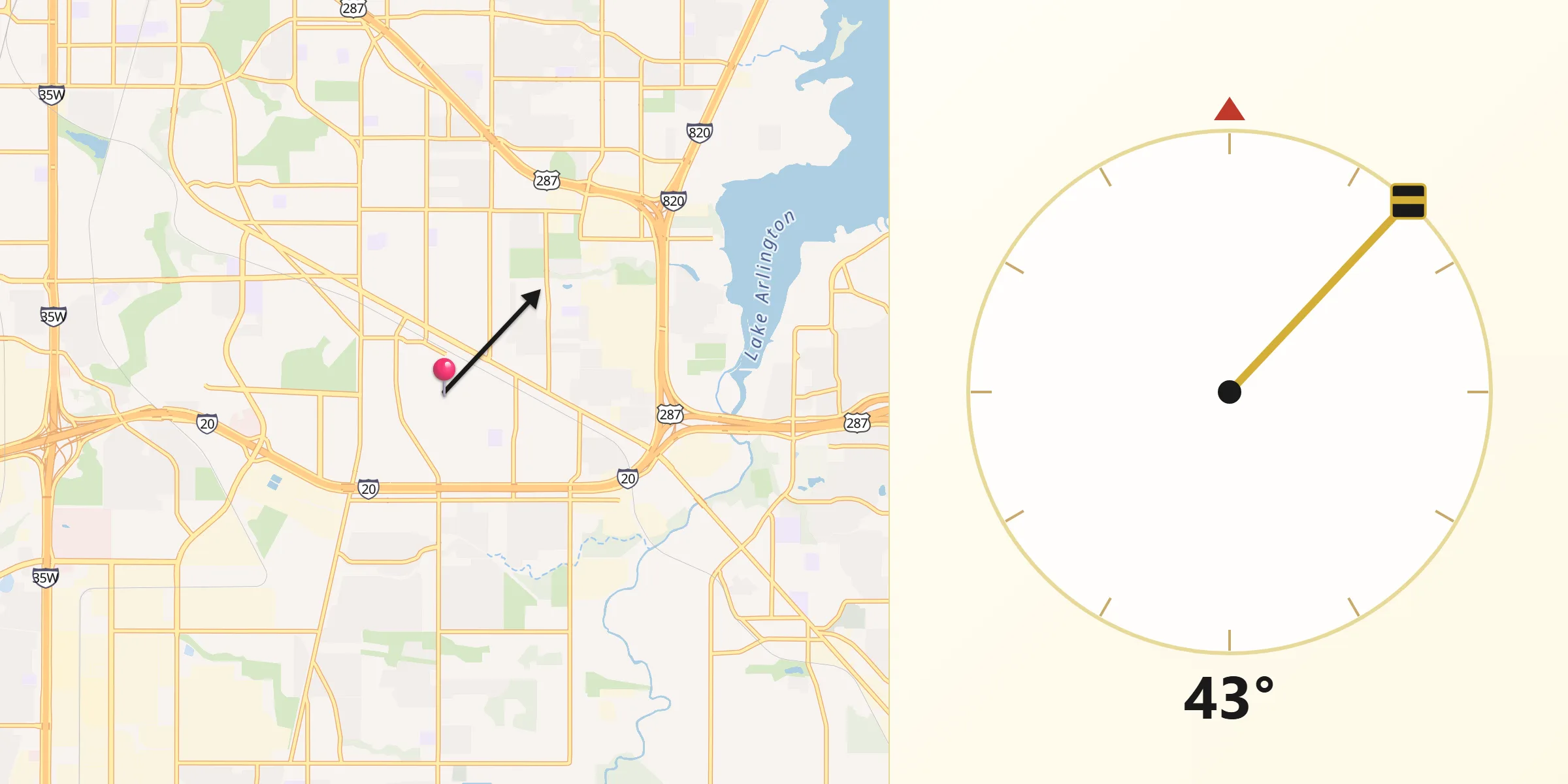 Qibla Direction from Forest Hill