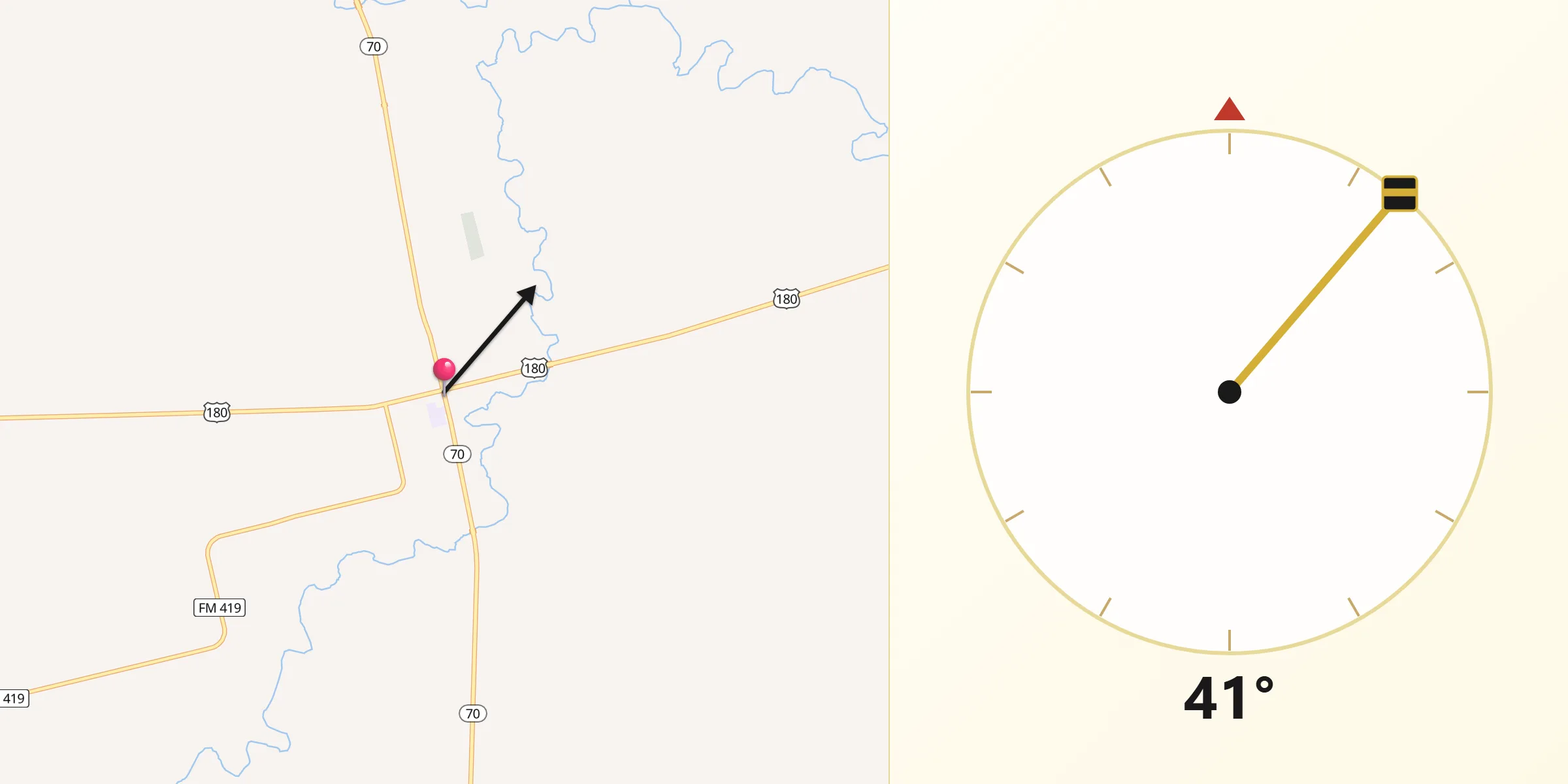Qibla Direction from Roby