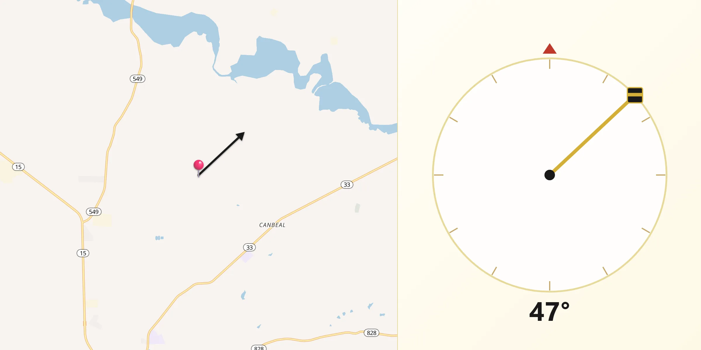 Qibla Direction from Union Parish