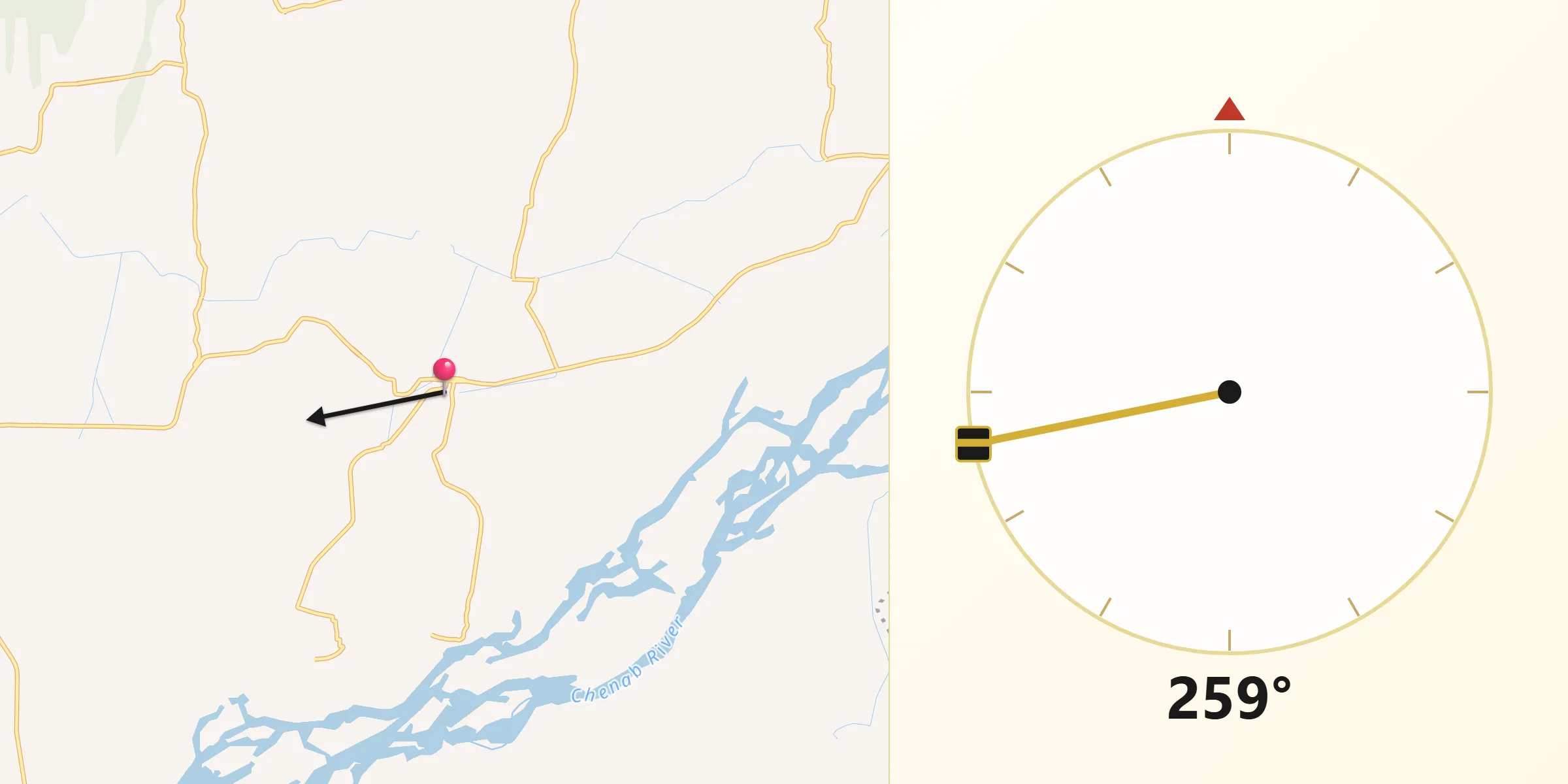 جورین سے مکہ کی سمت