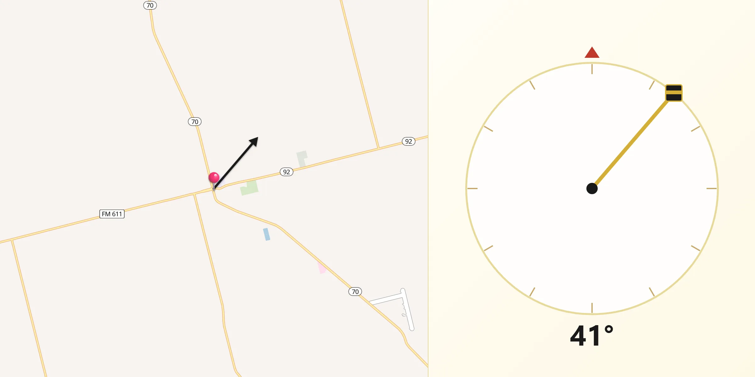 Qibla Direction from Rotan