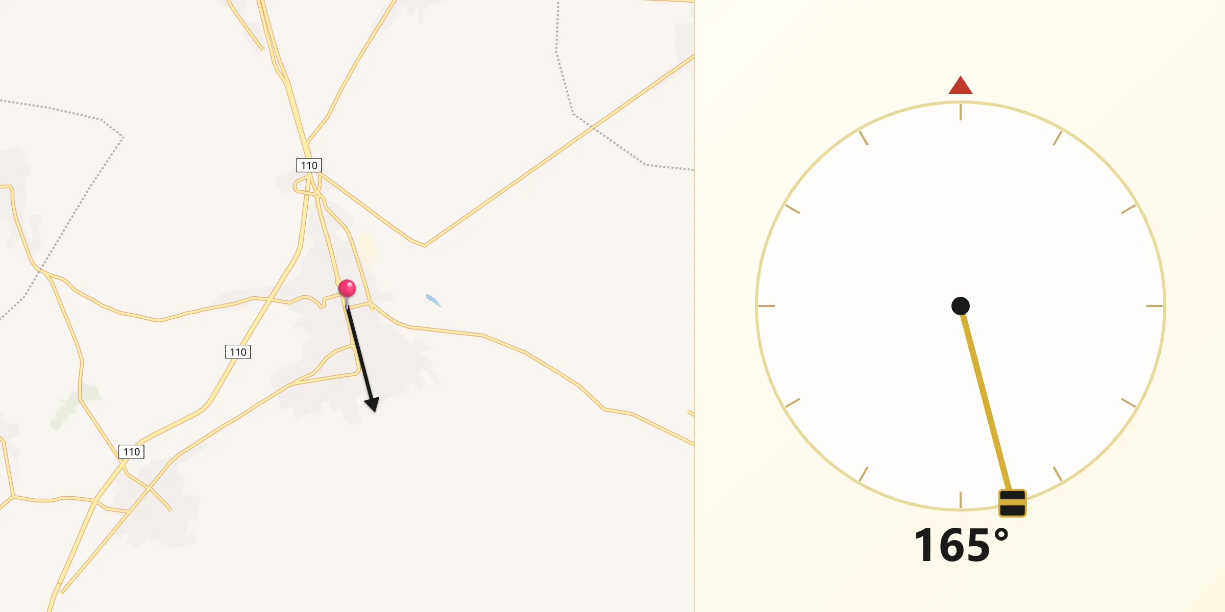 اتجاه القبلة من شهبا