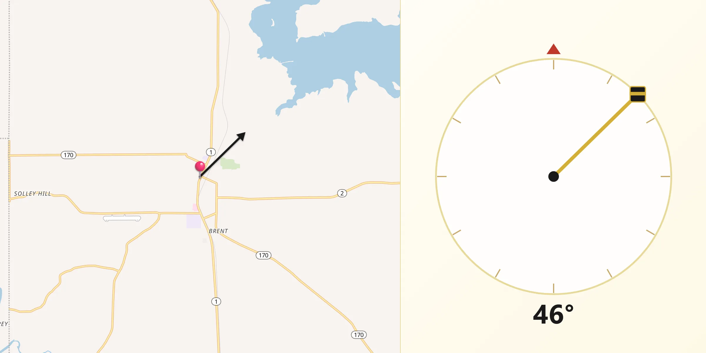 Qibla Direction from Vivian