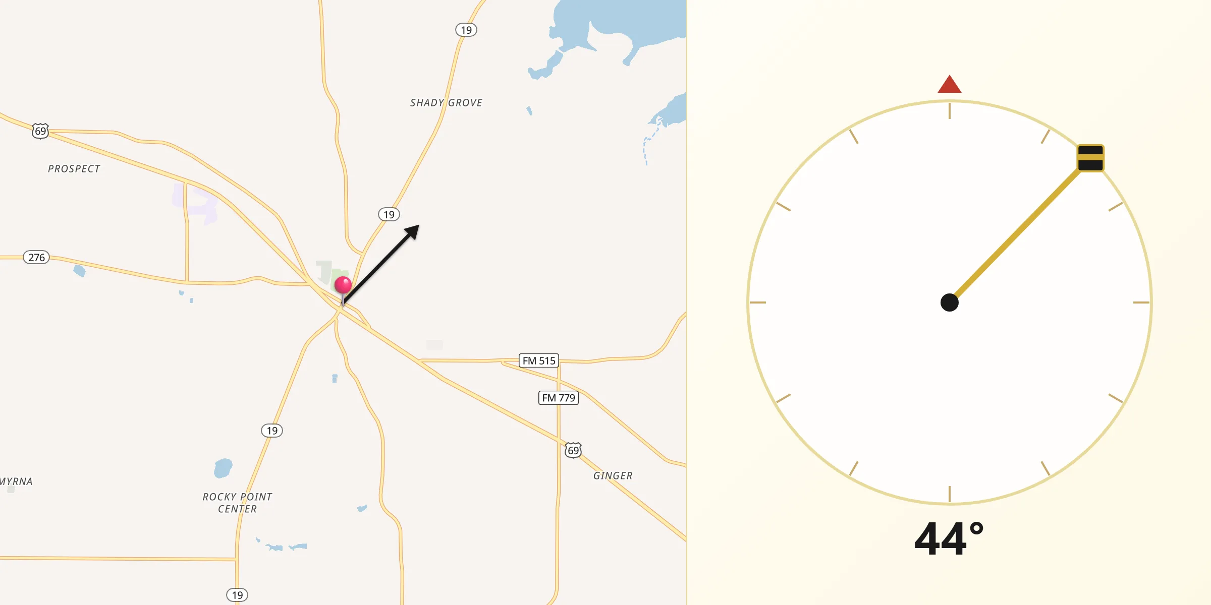 Qibla Direction from Emory