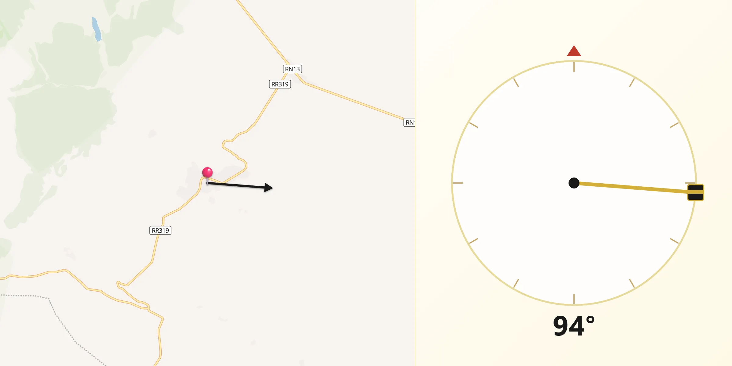اتجاه القبلة من إيتزر