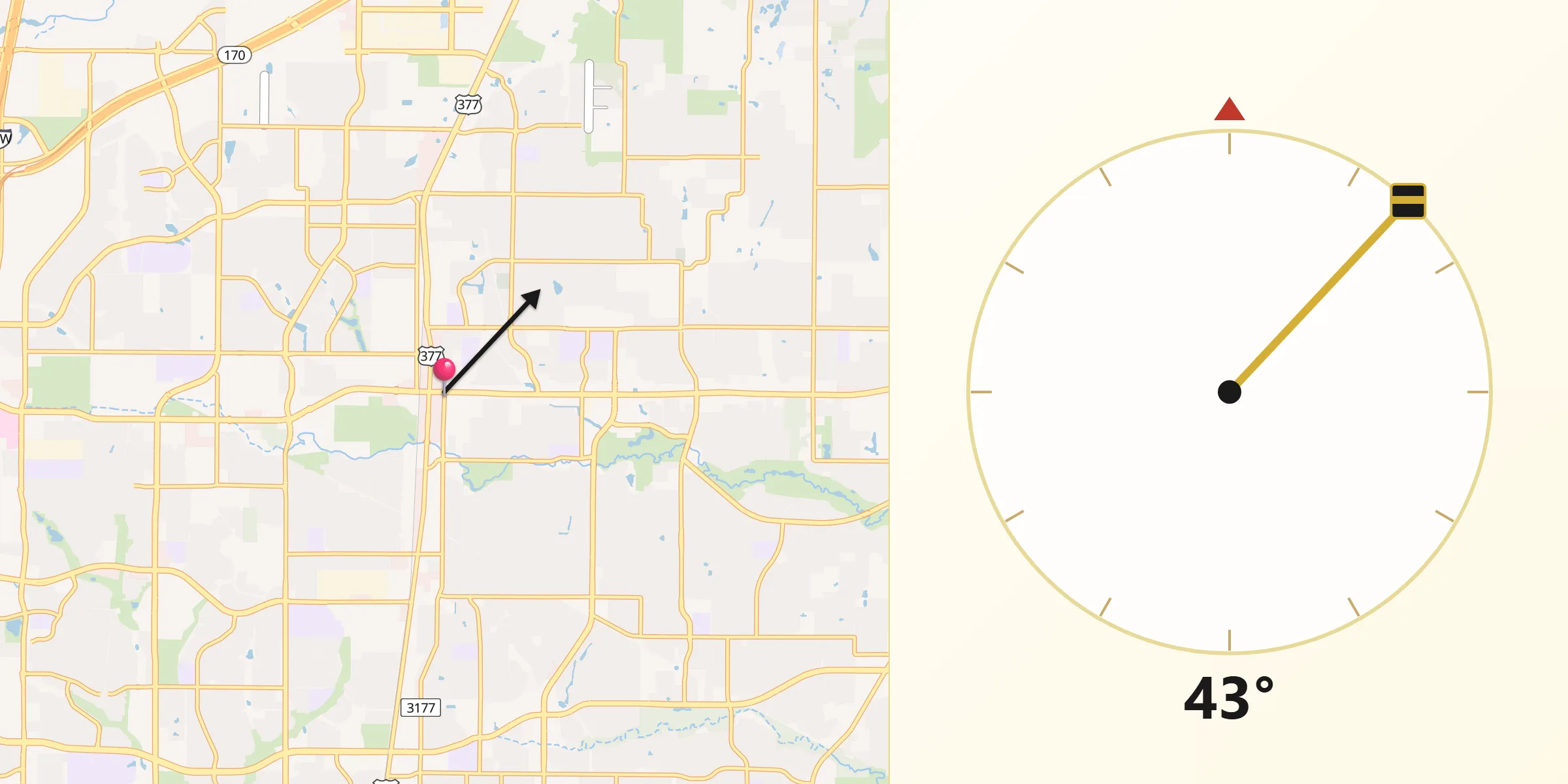 Qibla Direction from Keller