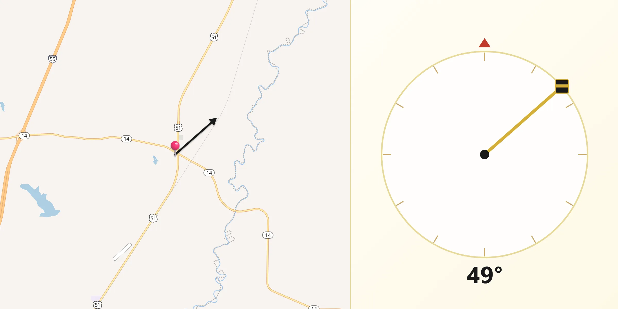 Qibla Direction from Goodman