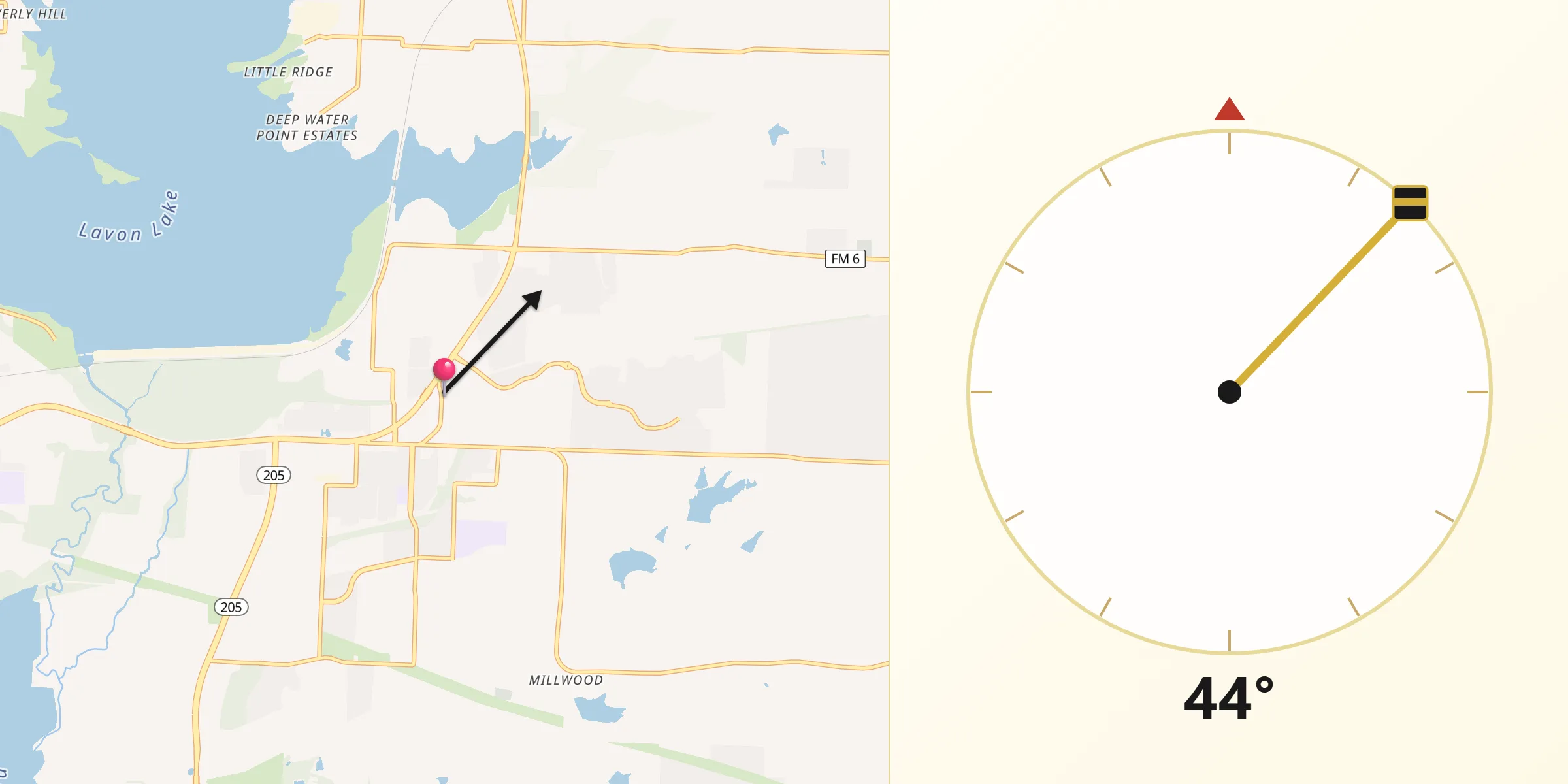 Qibla Direction from Lavon